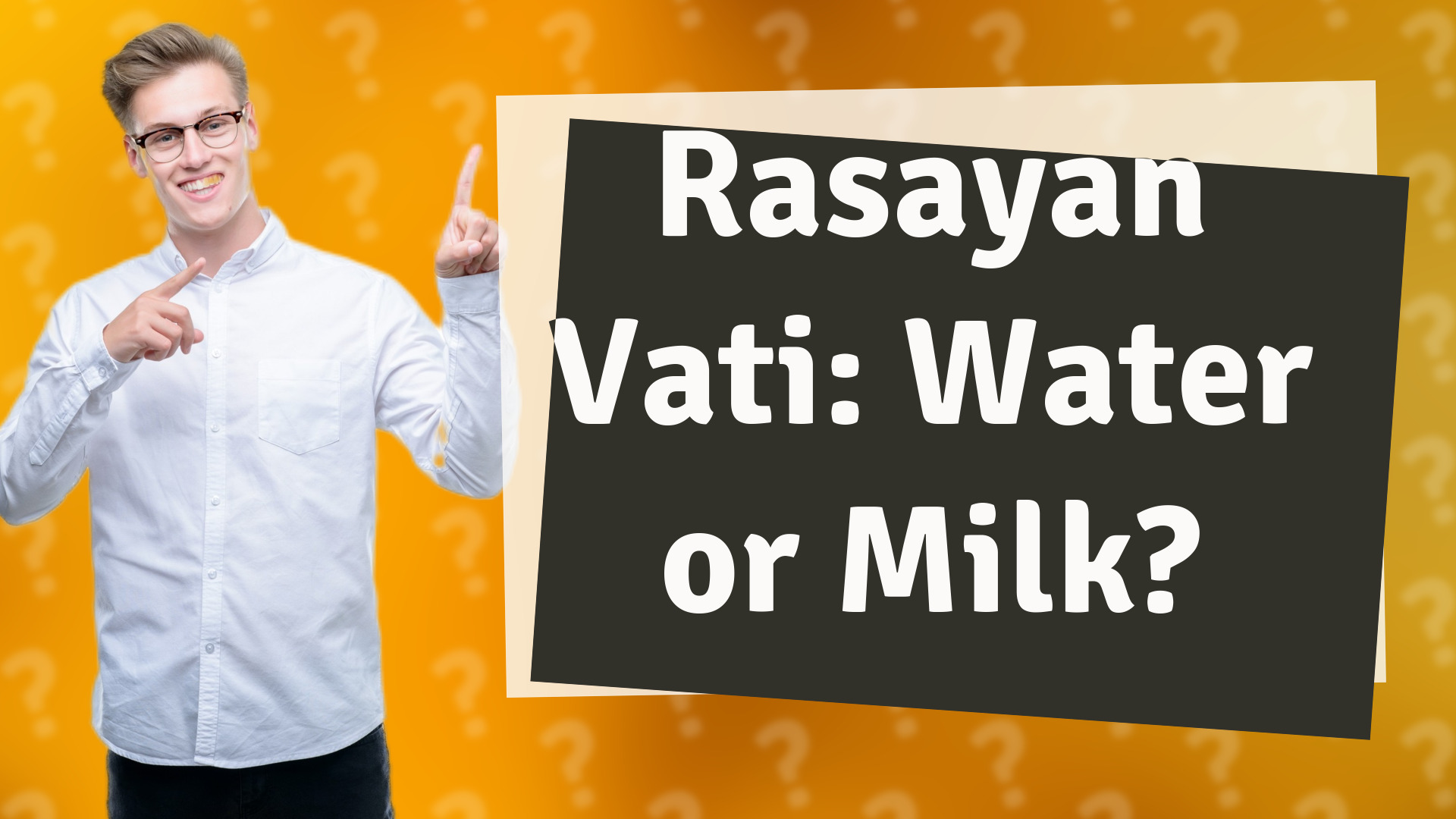 Rasayan Vati: Water or Milk?