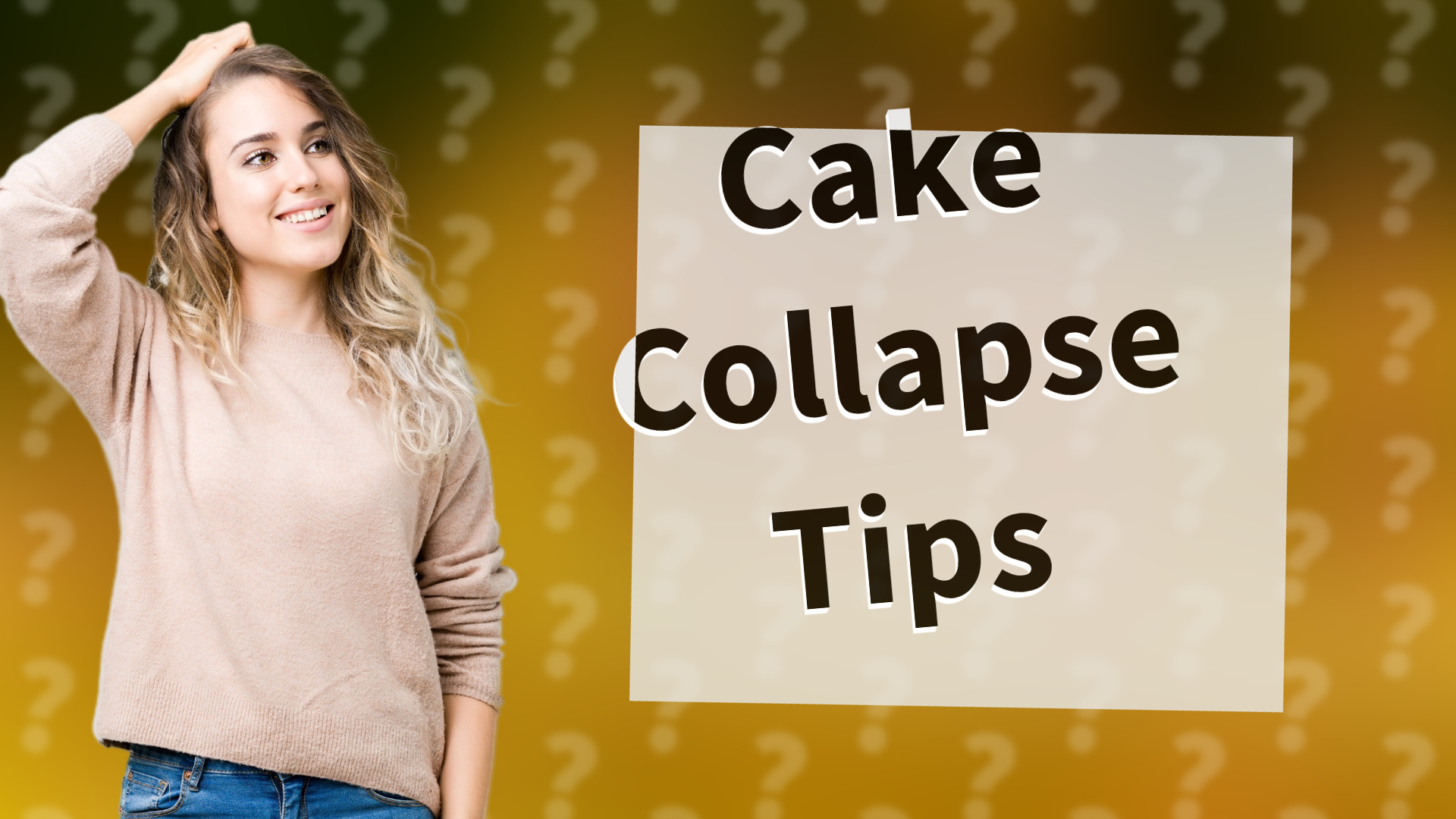 Cake Collapse Tips