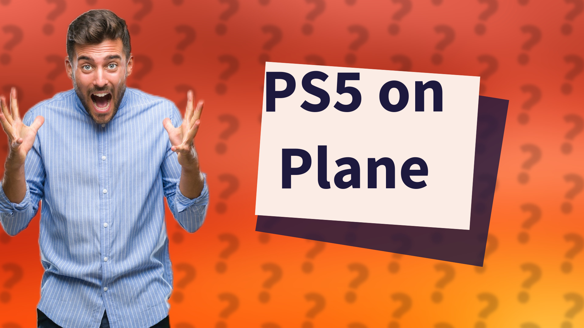 PS5 on Plane