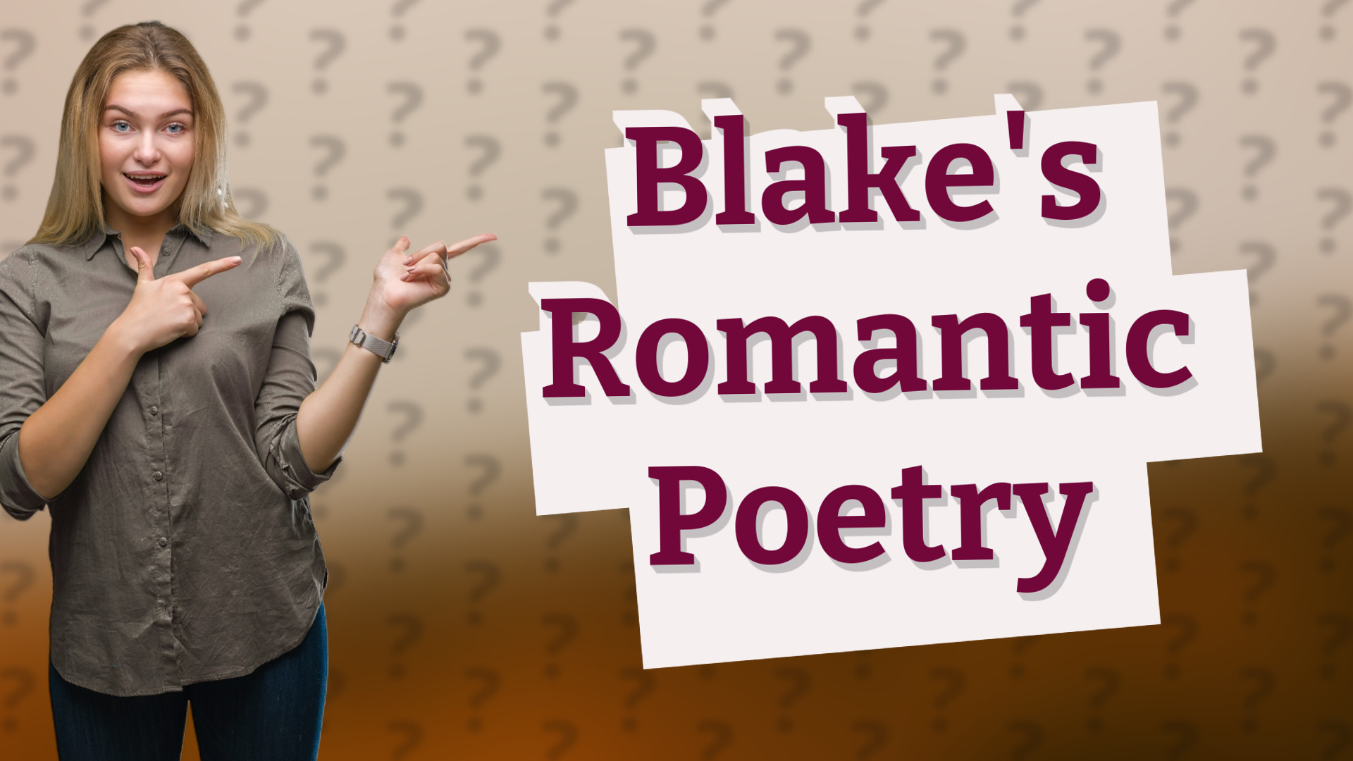 Blake's Romantic Poetry