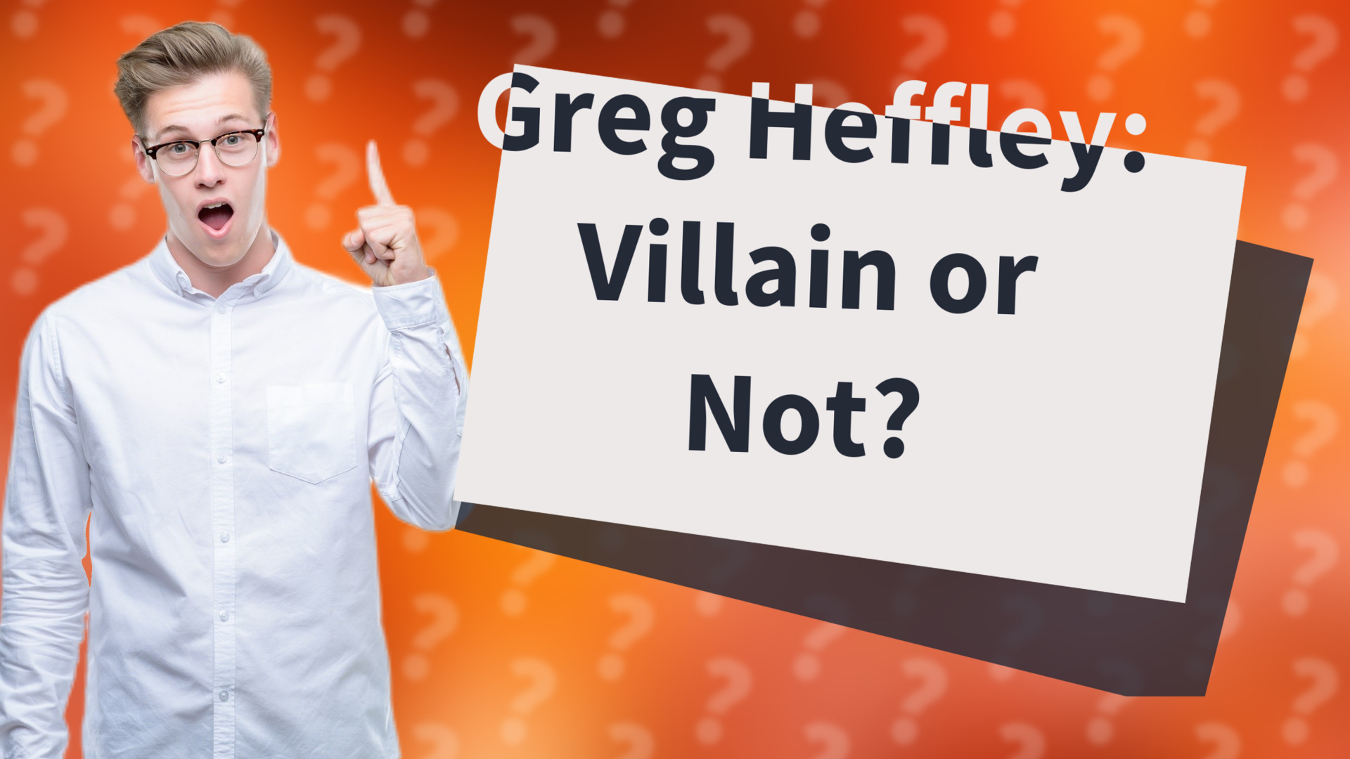 Greg Heffley: Villain or Not?