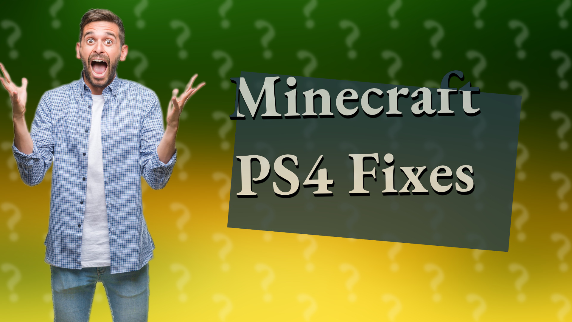 Minecraft PS4 Fixes