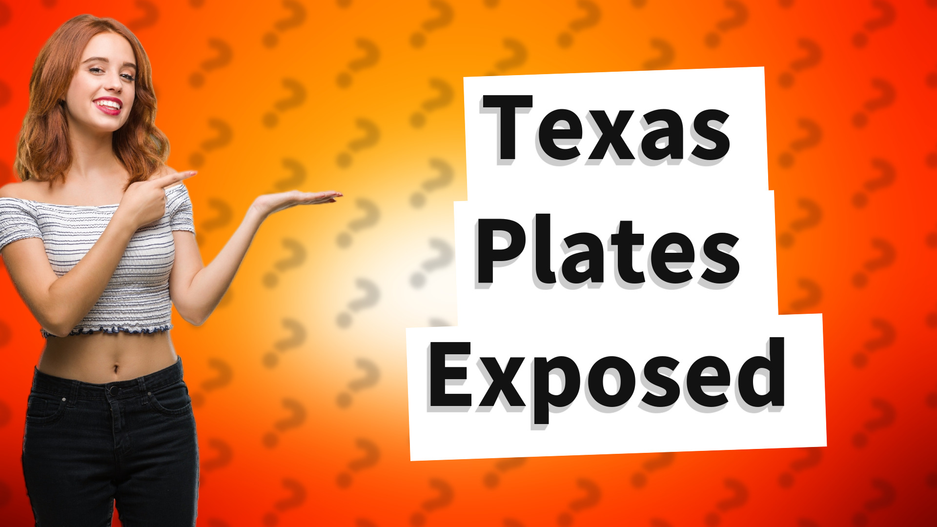 Texas Plates Exposed