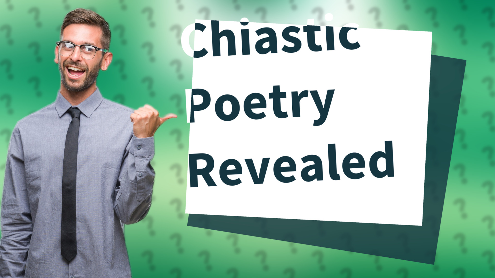 Chiastic Poetry Revealed