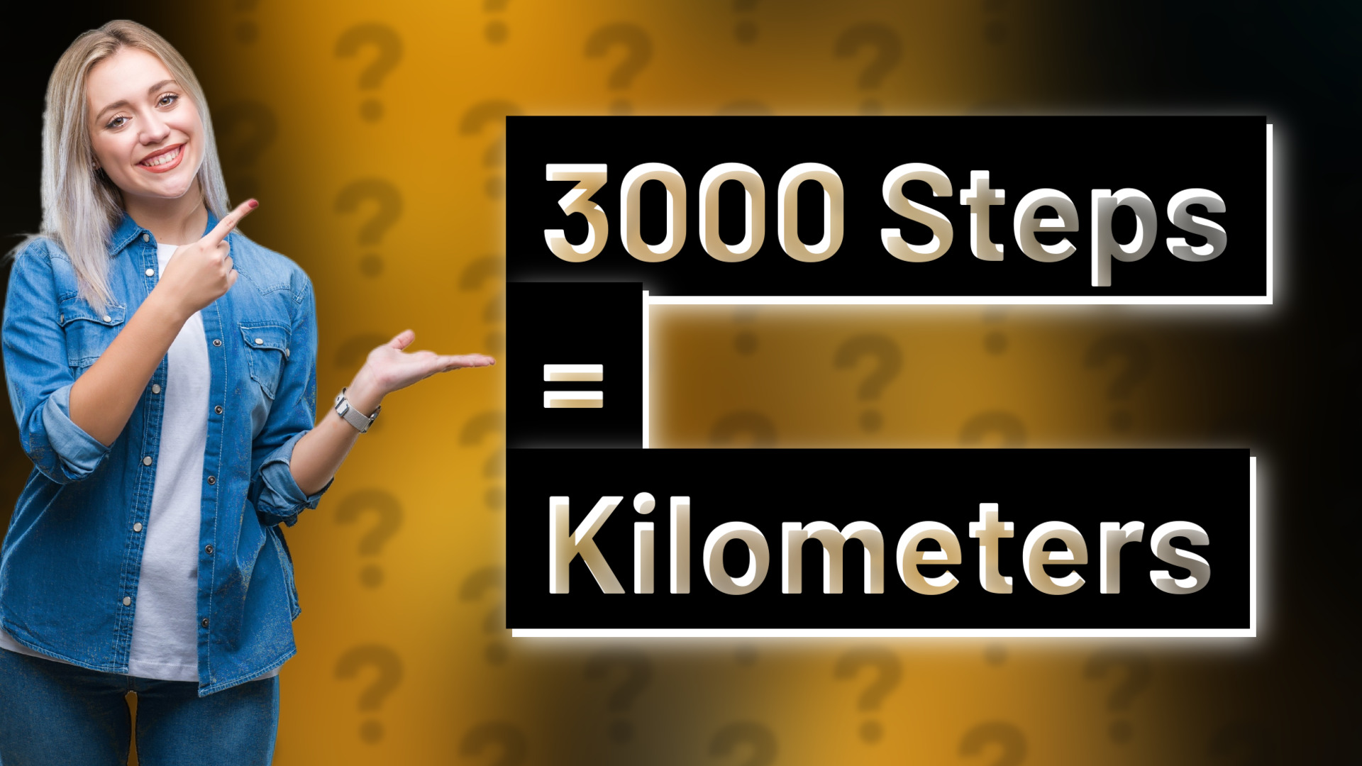 3000 Steps = Kilometers