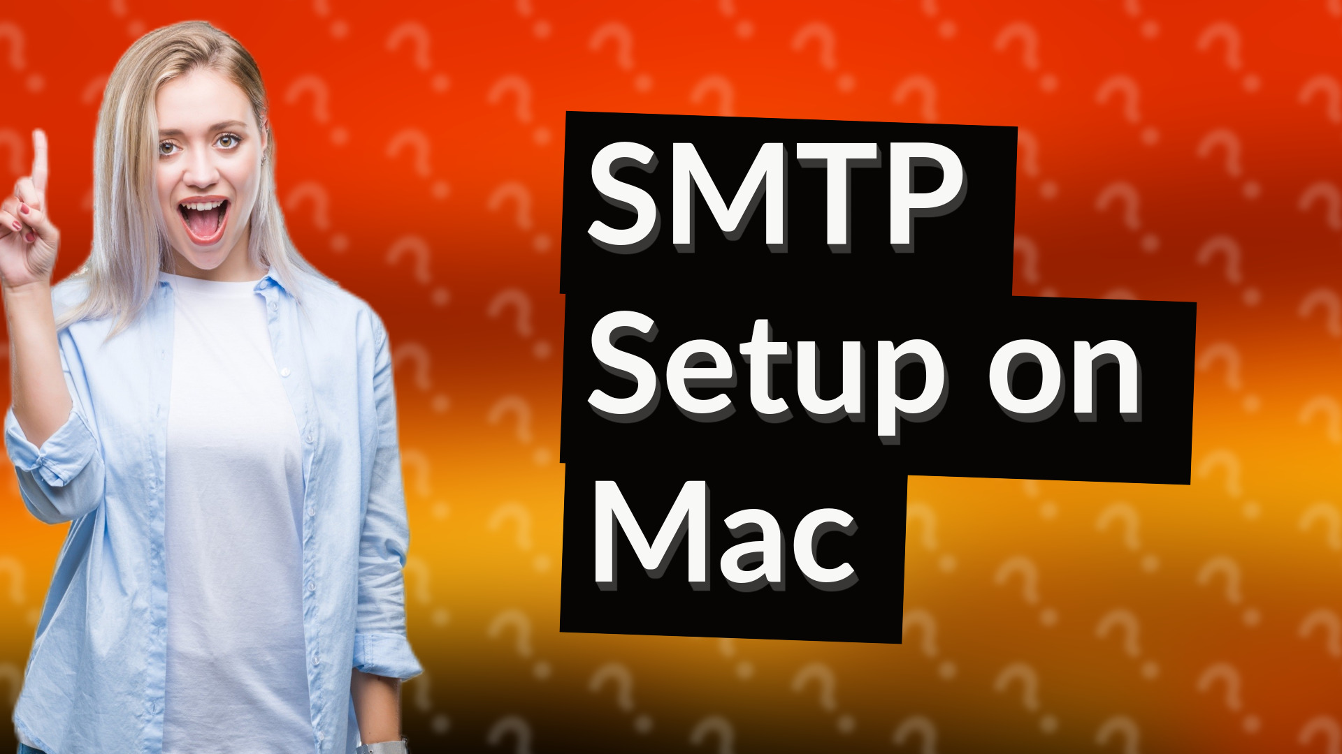 SMTP Setup on Mac