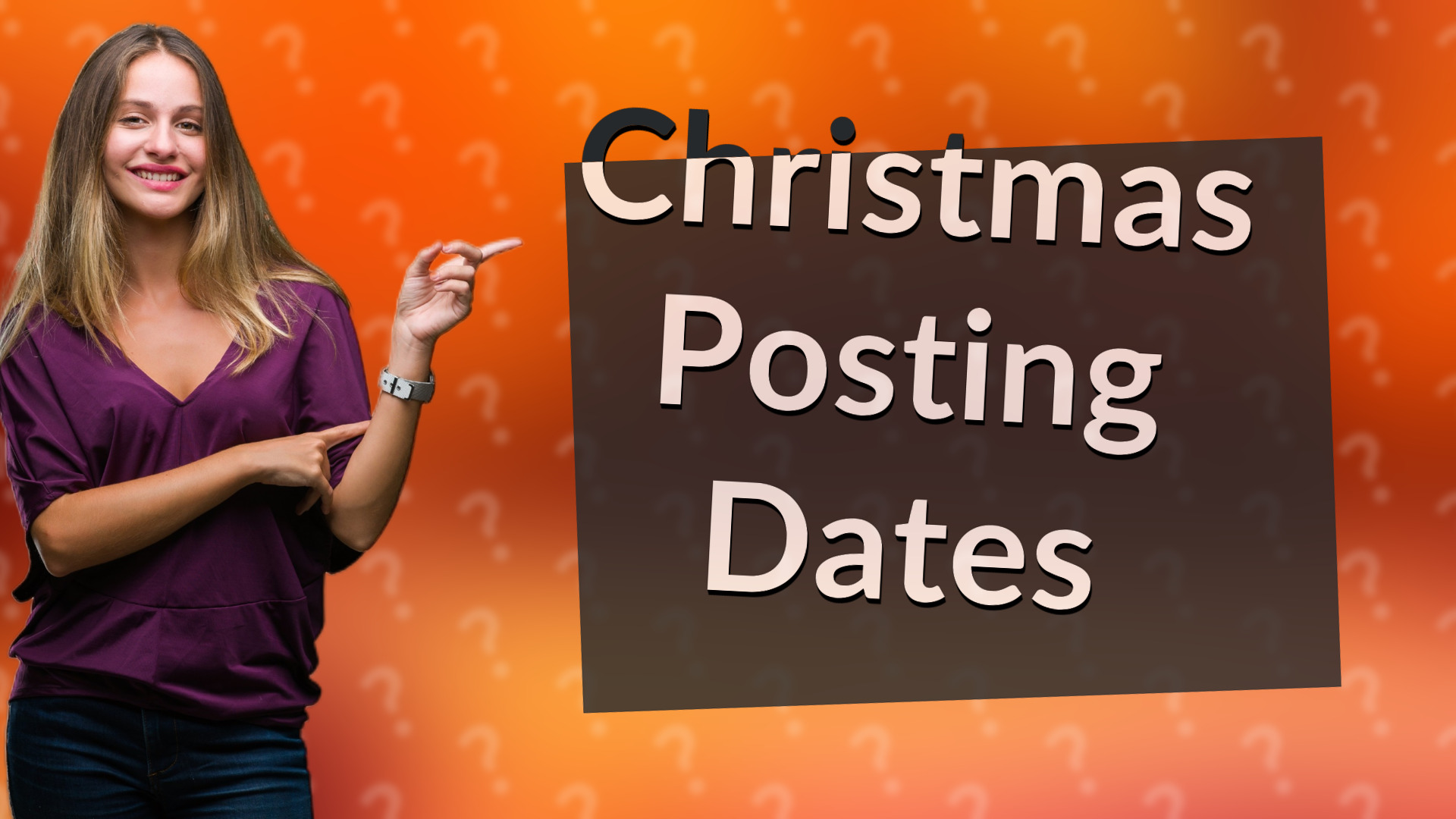 Christmas Posting Dates