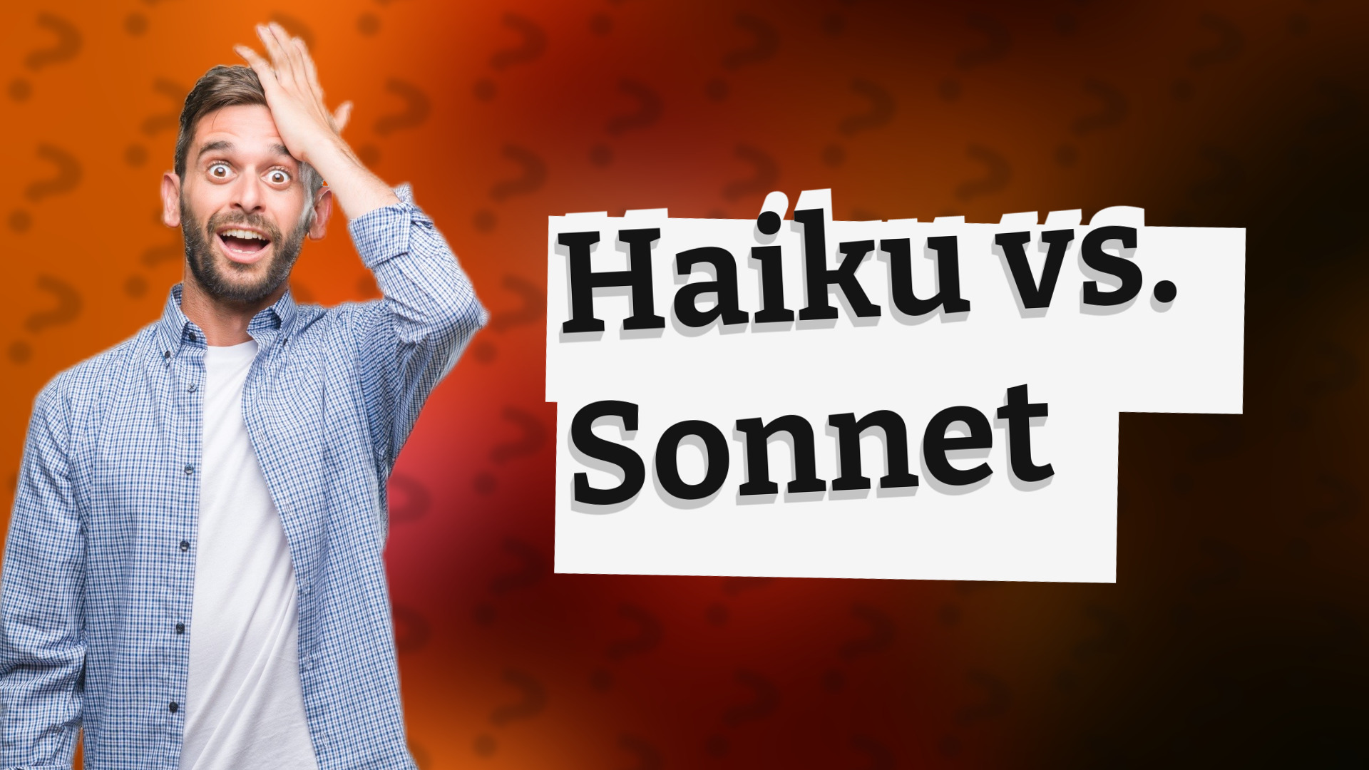 Haiku vs. Sonnet