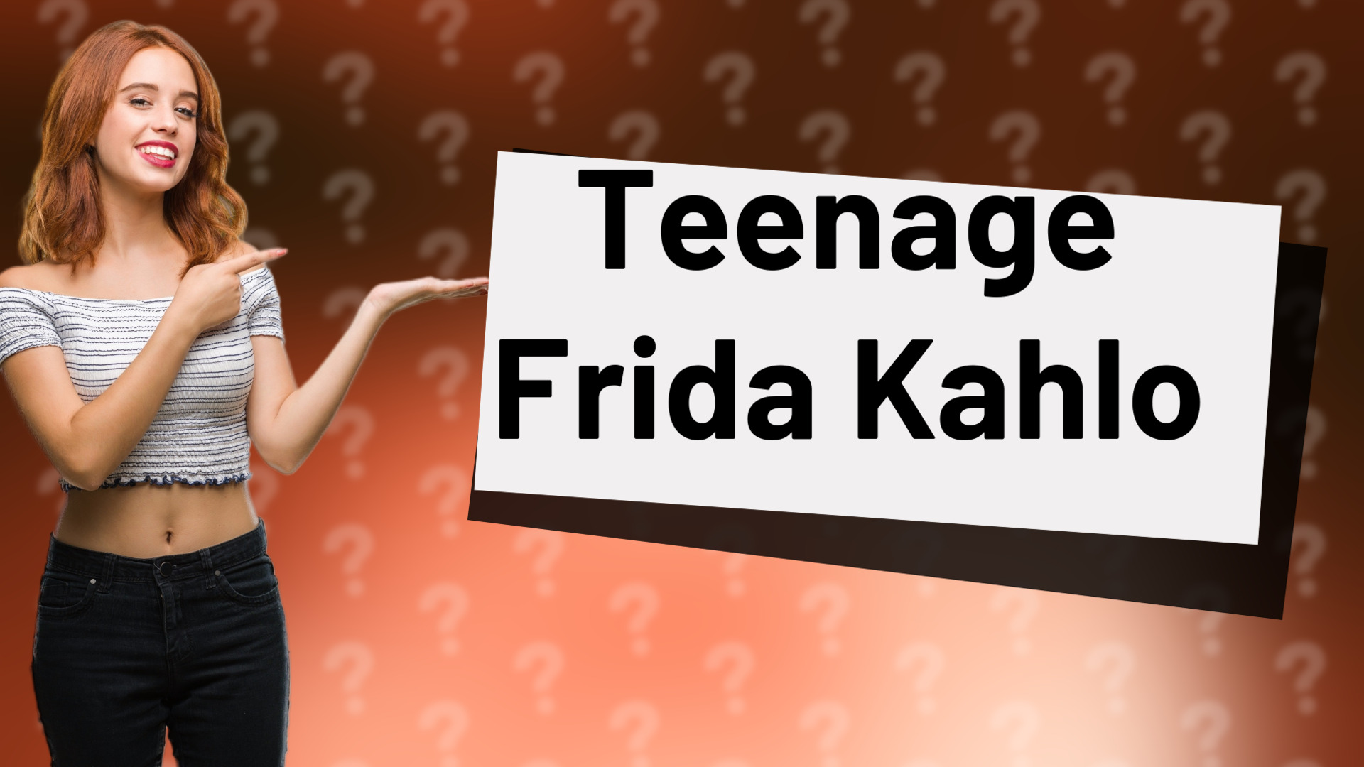 Teenage Frida Kahlo