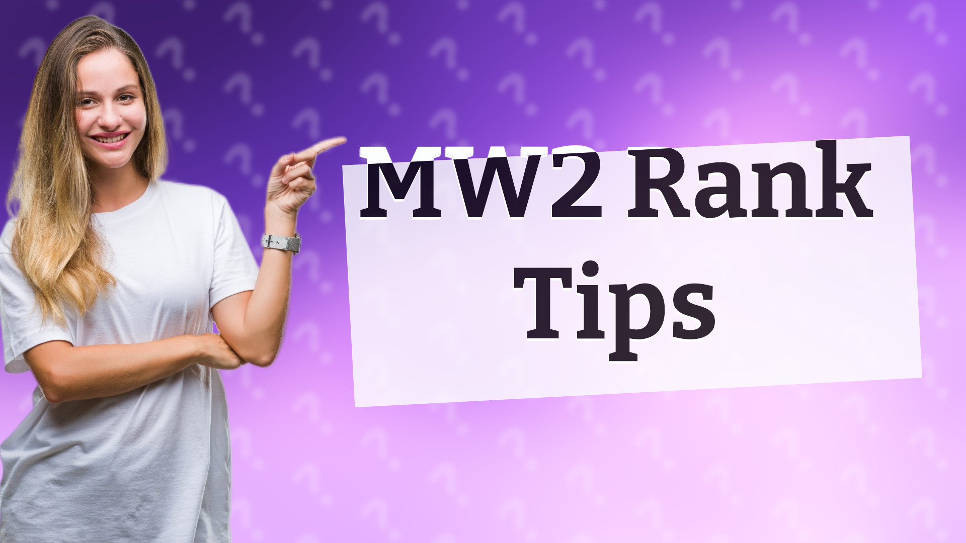 MW2 Rank Tips