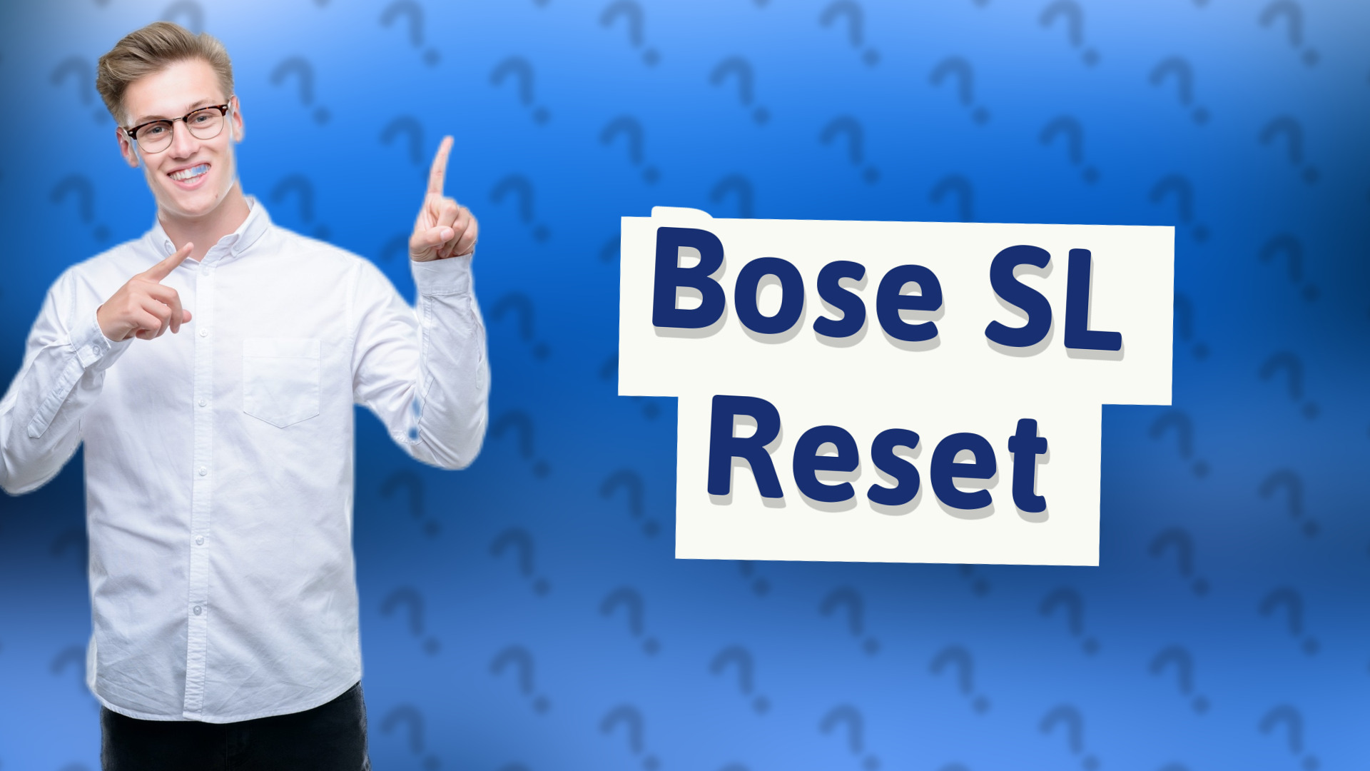 Bose SL Reset