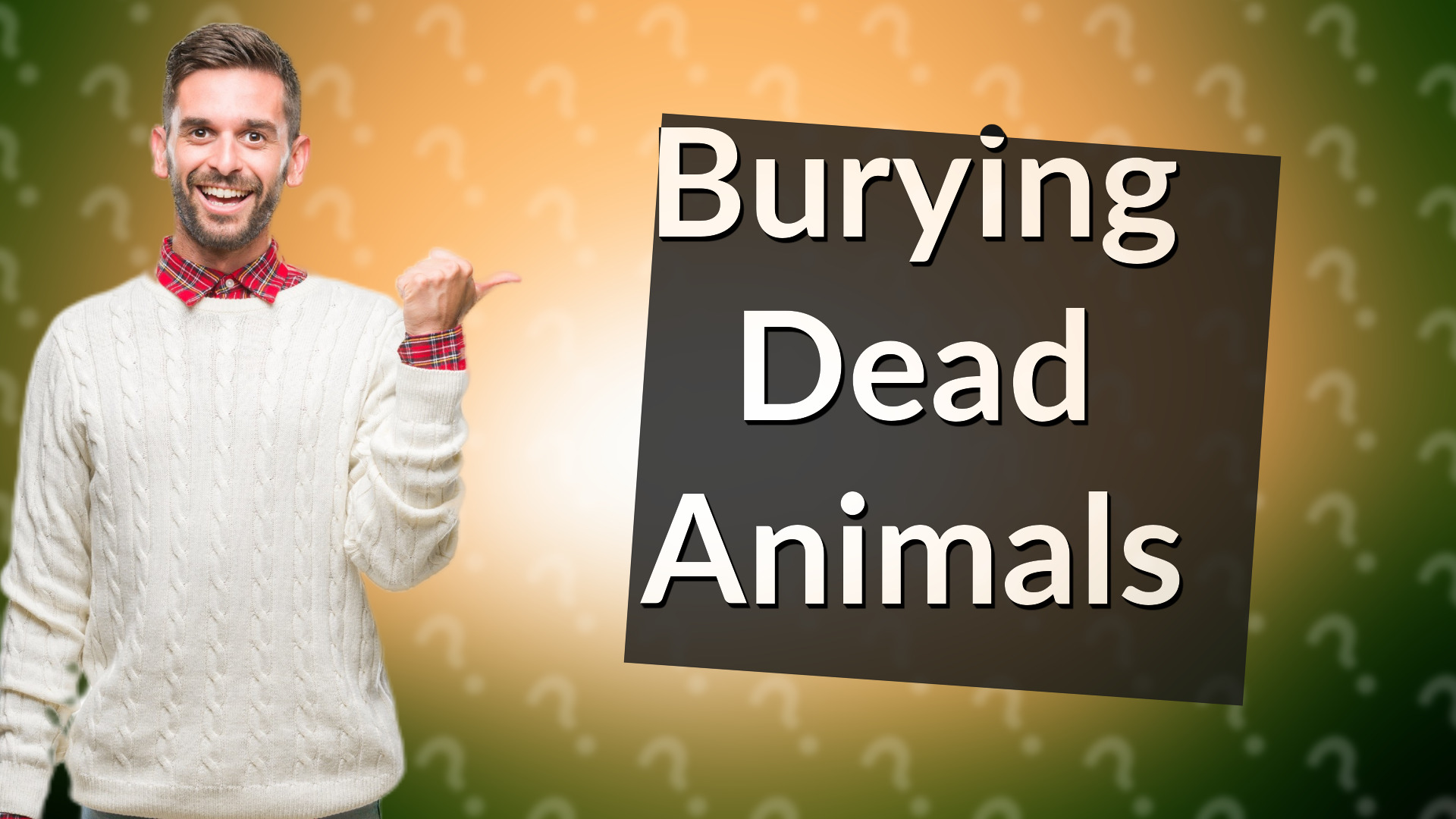 Burying Dead Animals