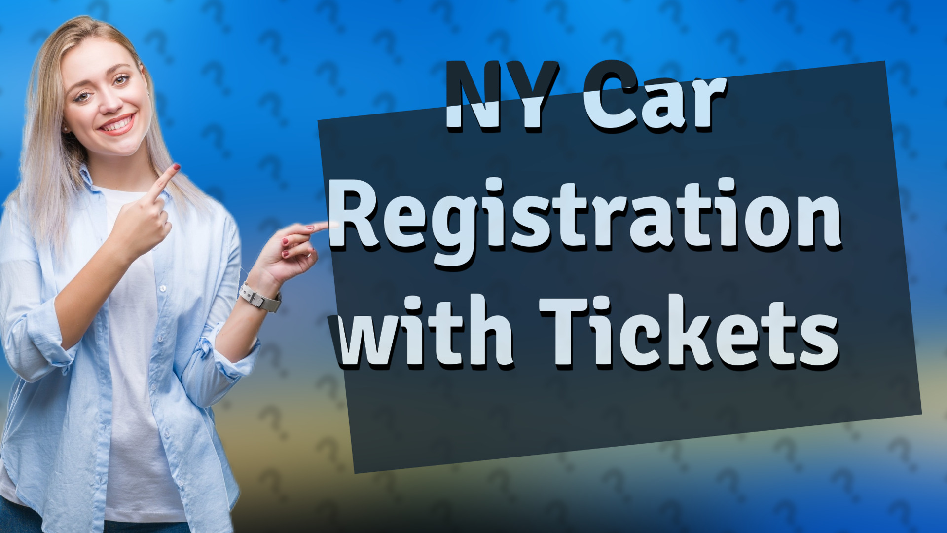 NY Car Registration with Tickets