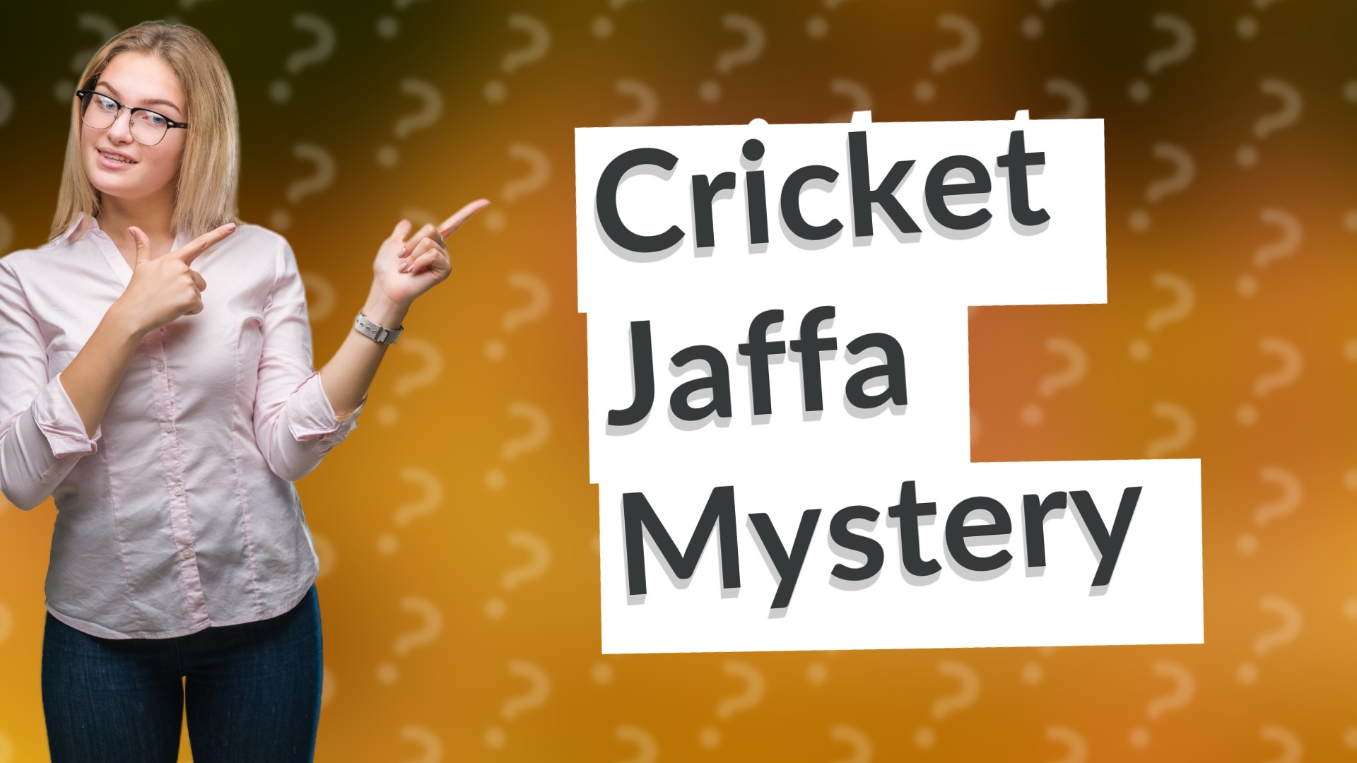 Cricket Jaffa Mystery