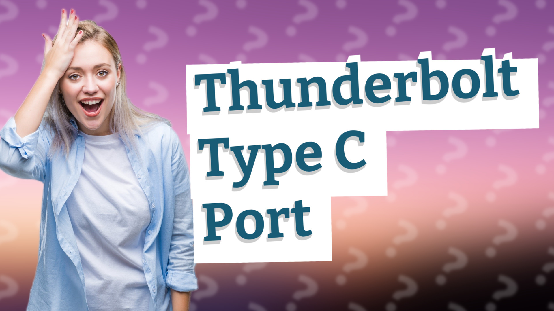 Thunderbolt Type C Port