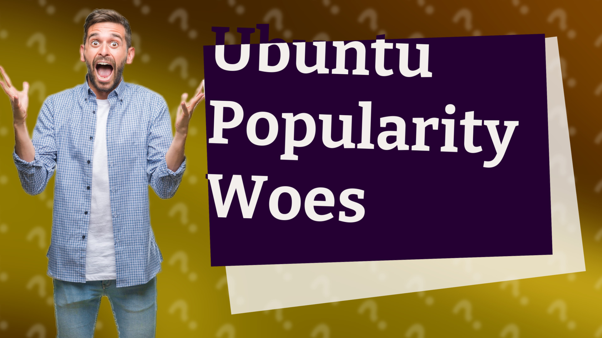 Ubuntu Popularity Woes