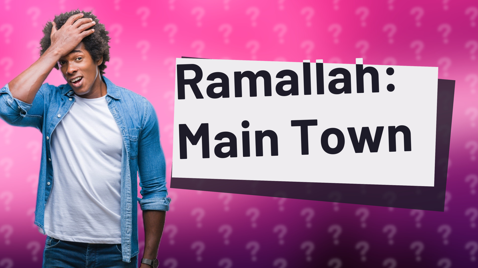 Ramallah: Main Town