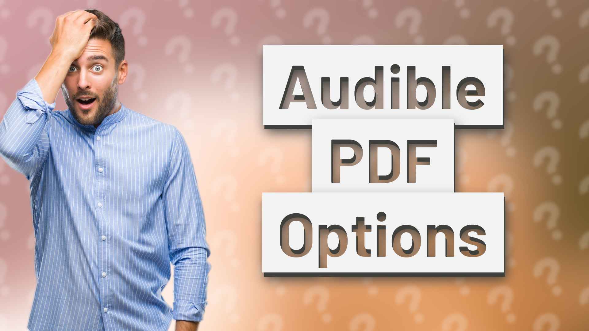 Audible PDF Options