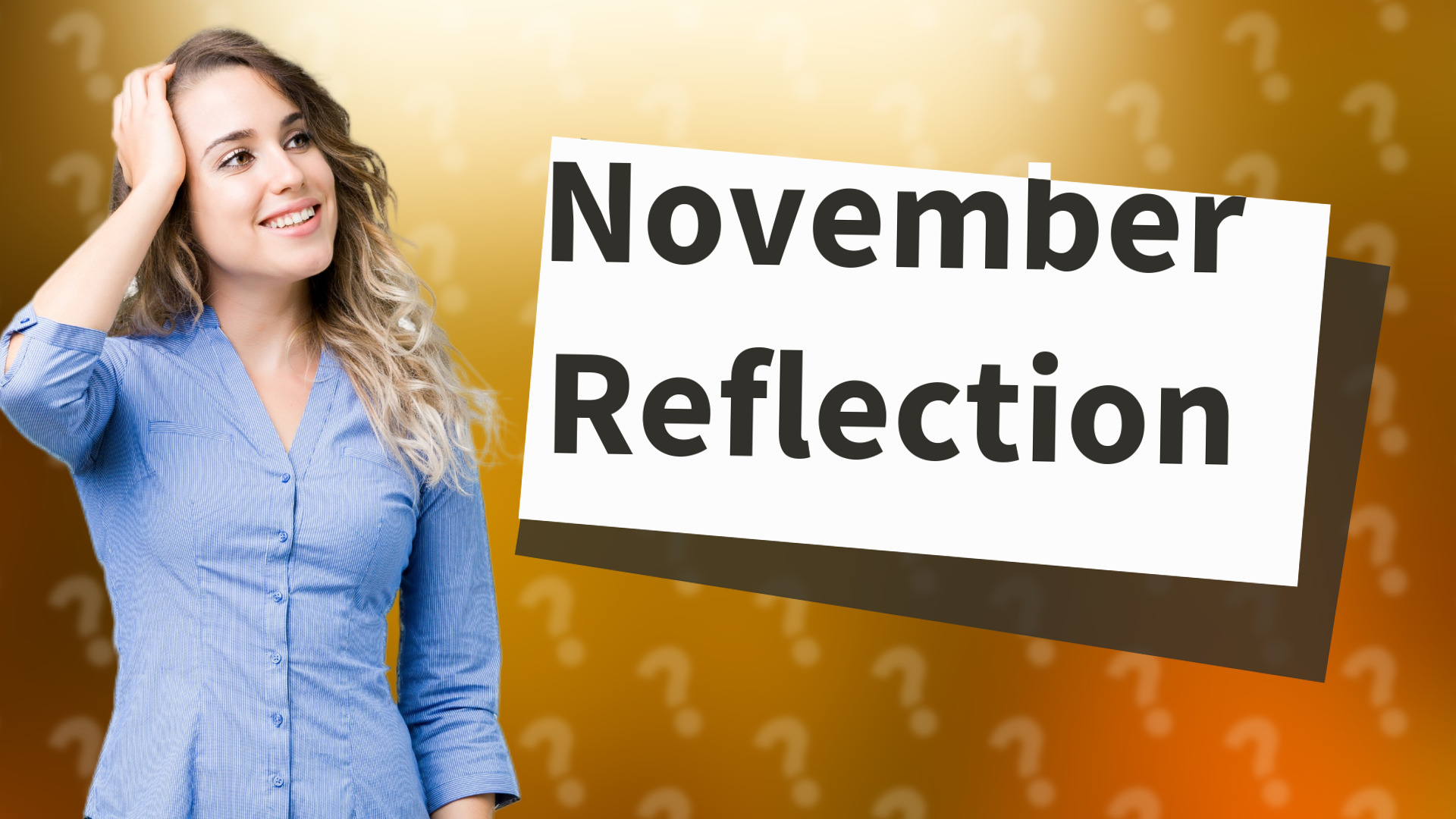 November Reflection
