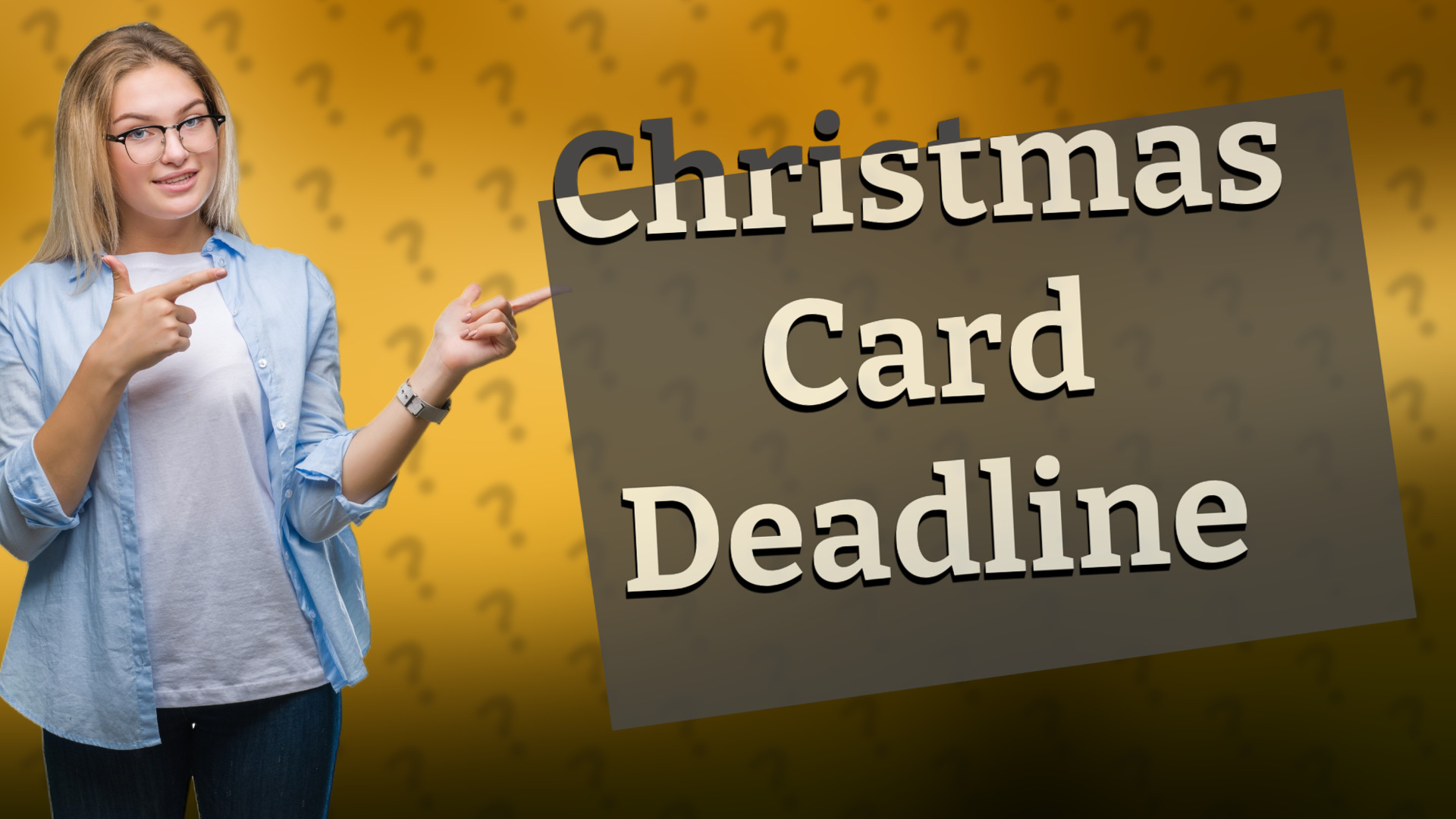 Christmas Card Deadline