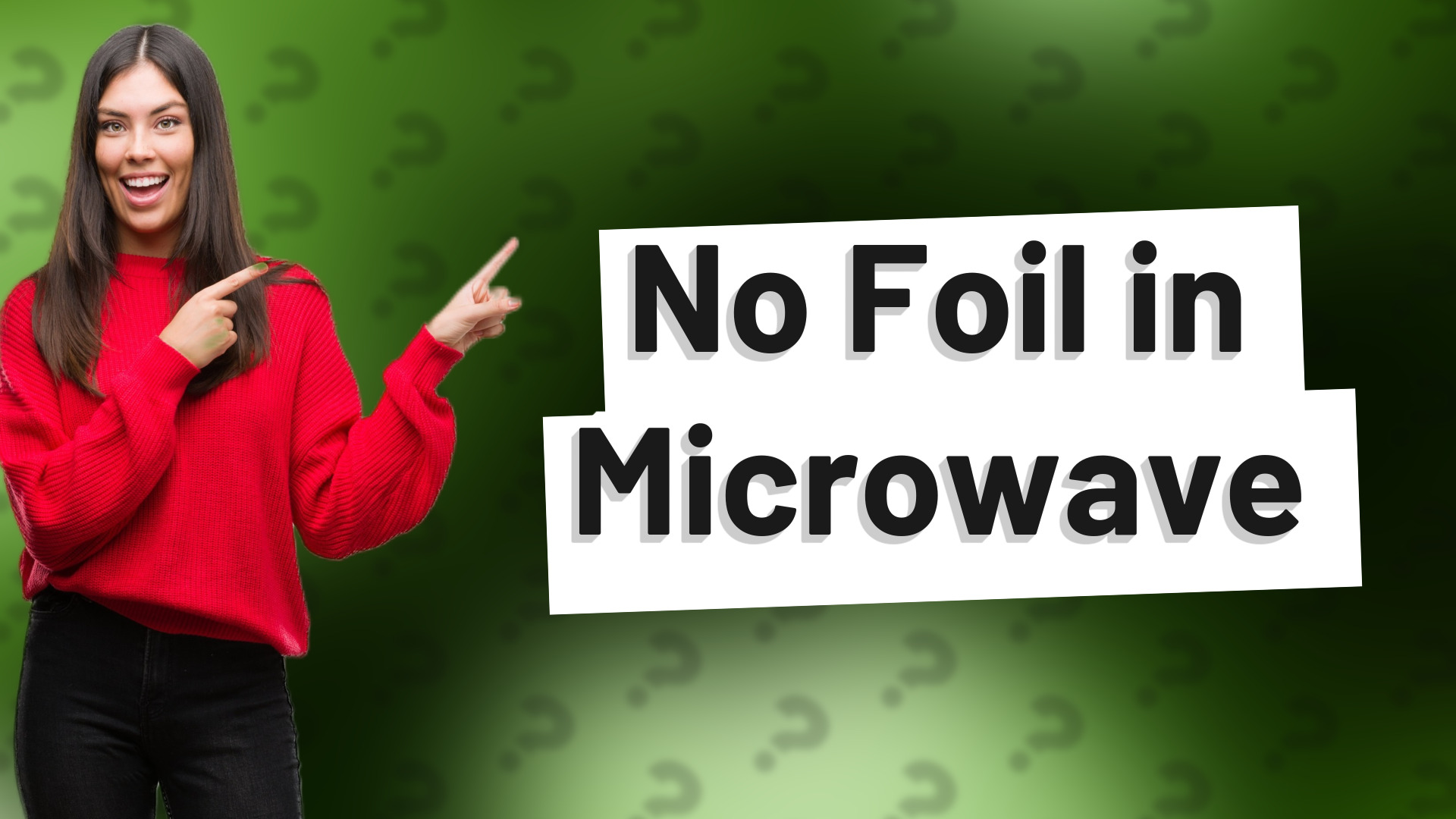 No Foil in Microwave