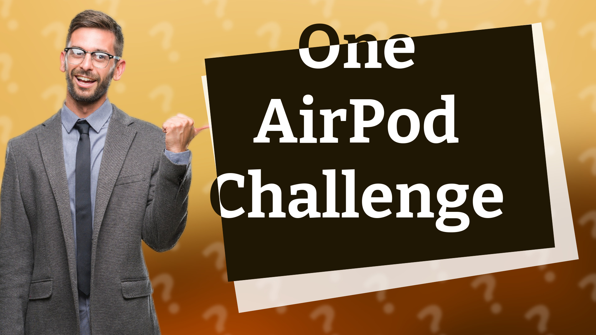 One AirPod Challenge