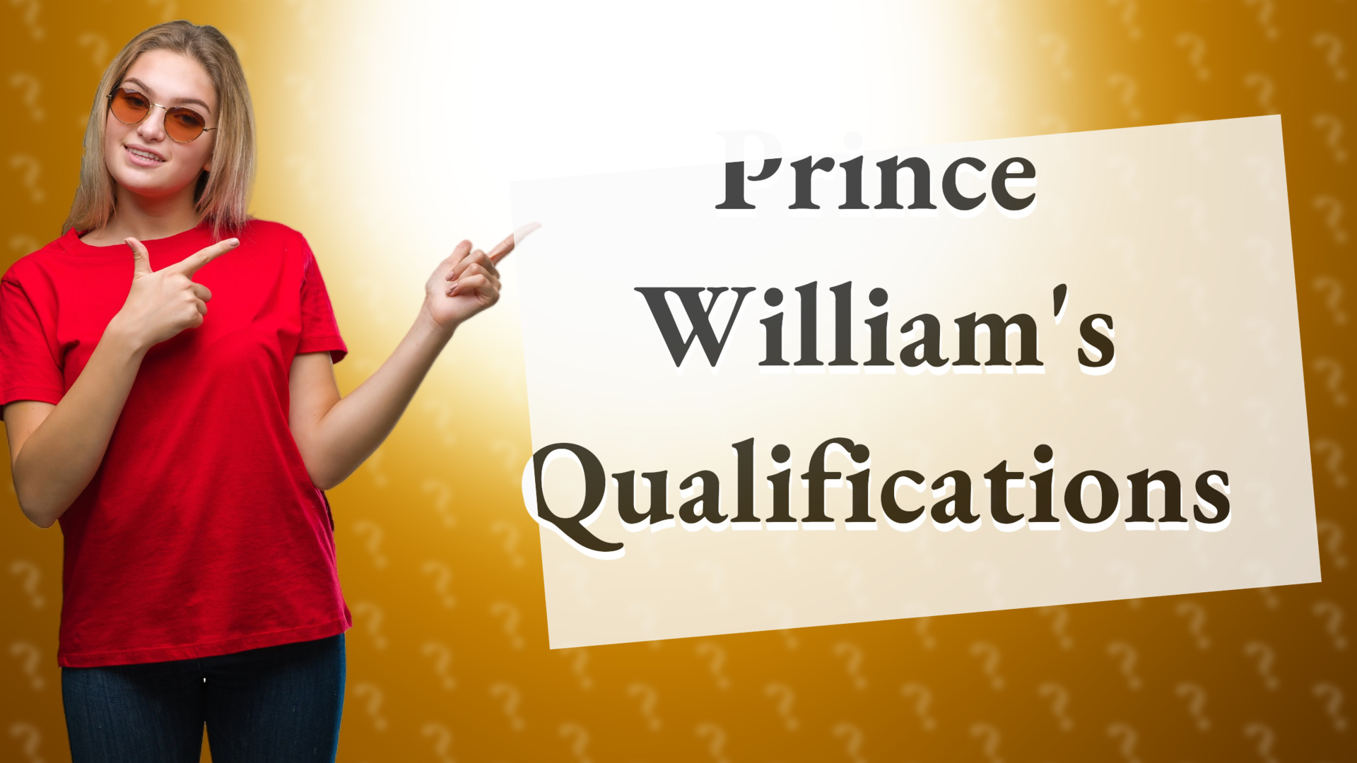 Prince William's Qualifications