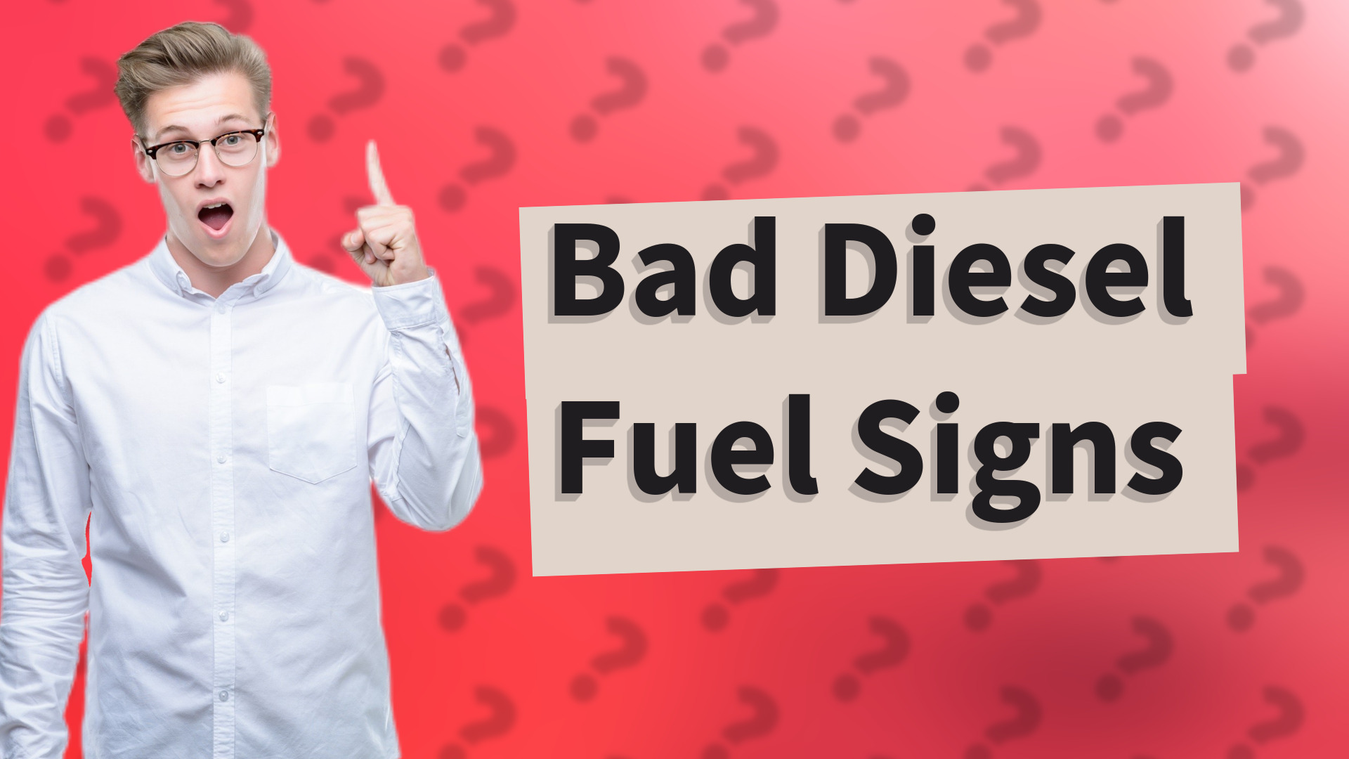 Bad Diesel Fuel Signs