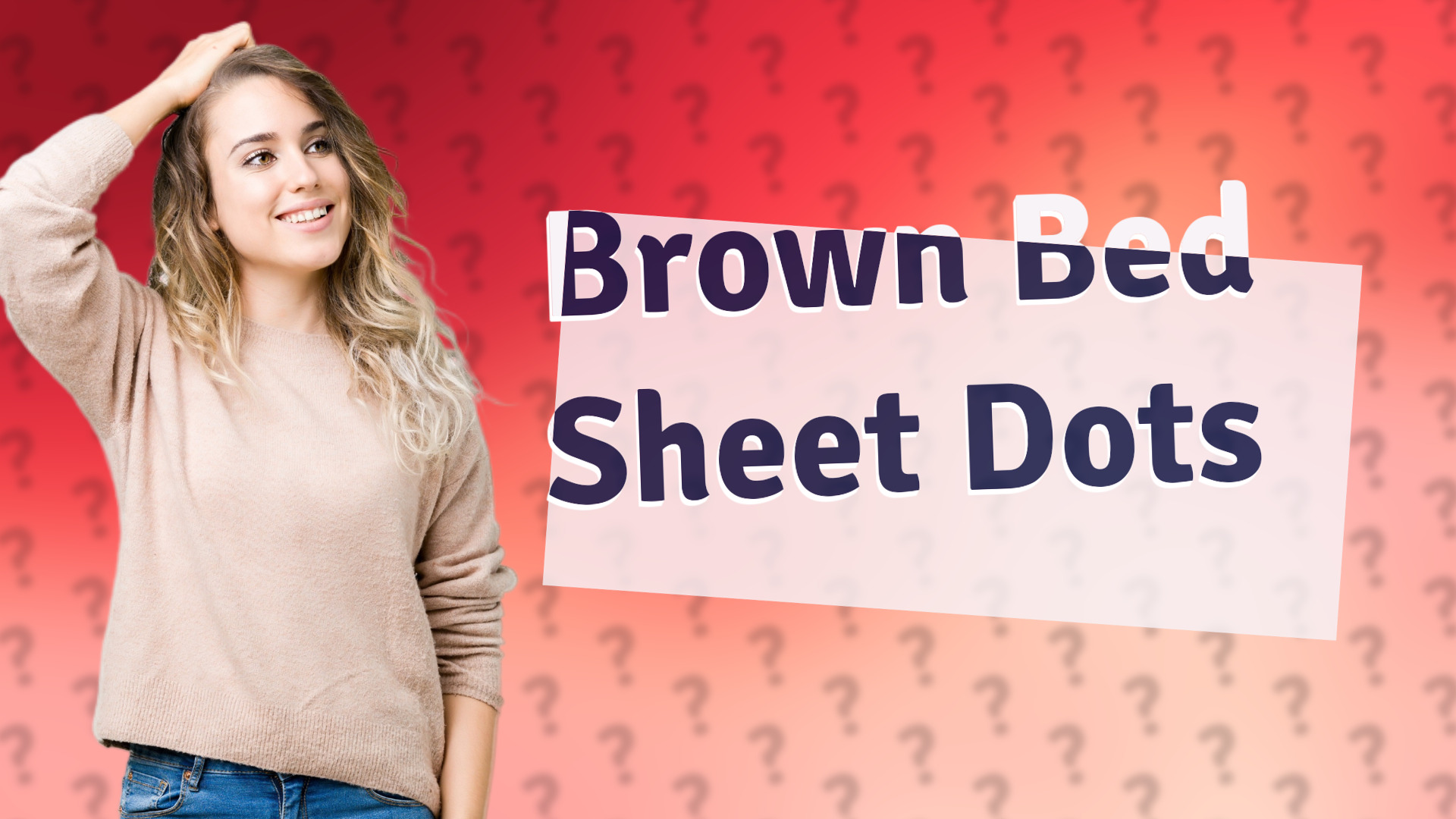 Brown Bed Sheet Dots