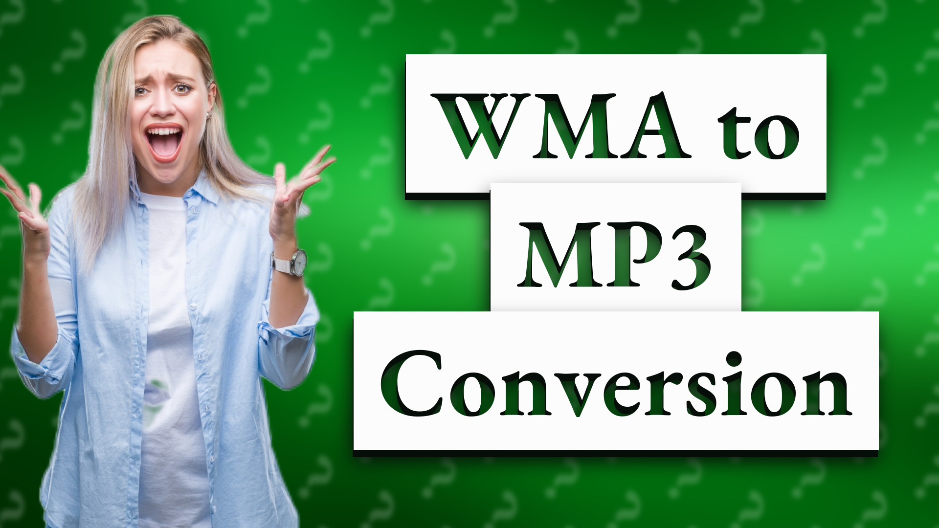 WMA to MP3 Conversion