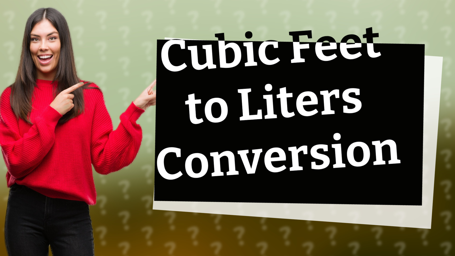 Cubic Feet to Liters Conversion