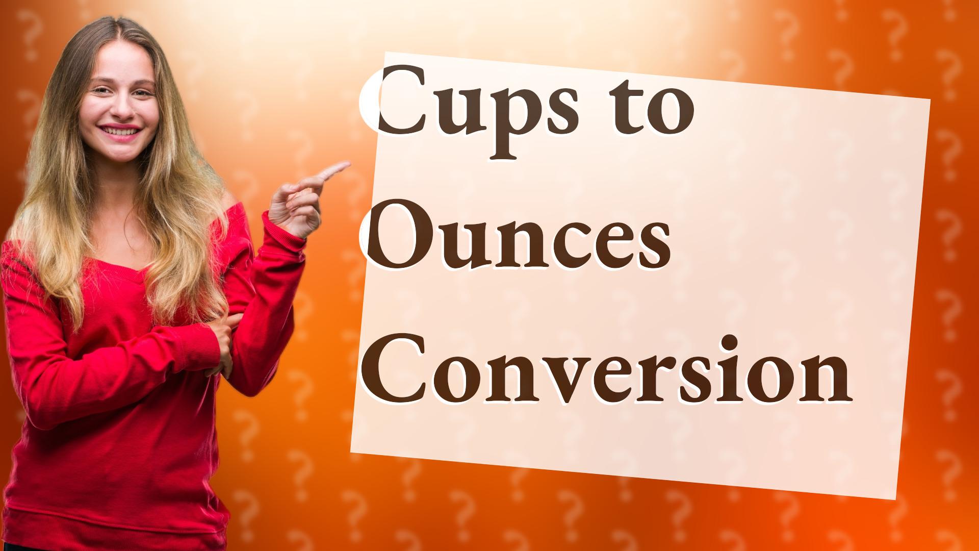 Cups to Ounces Conversion