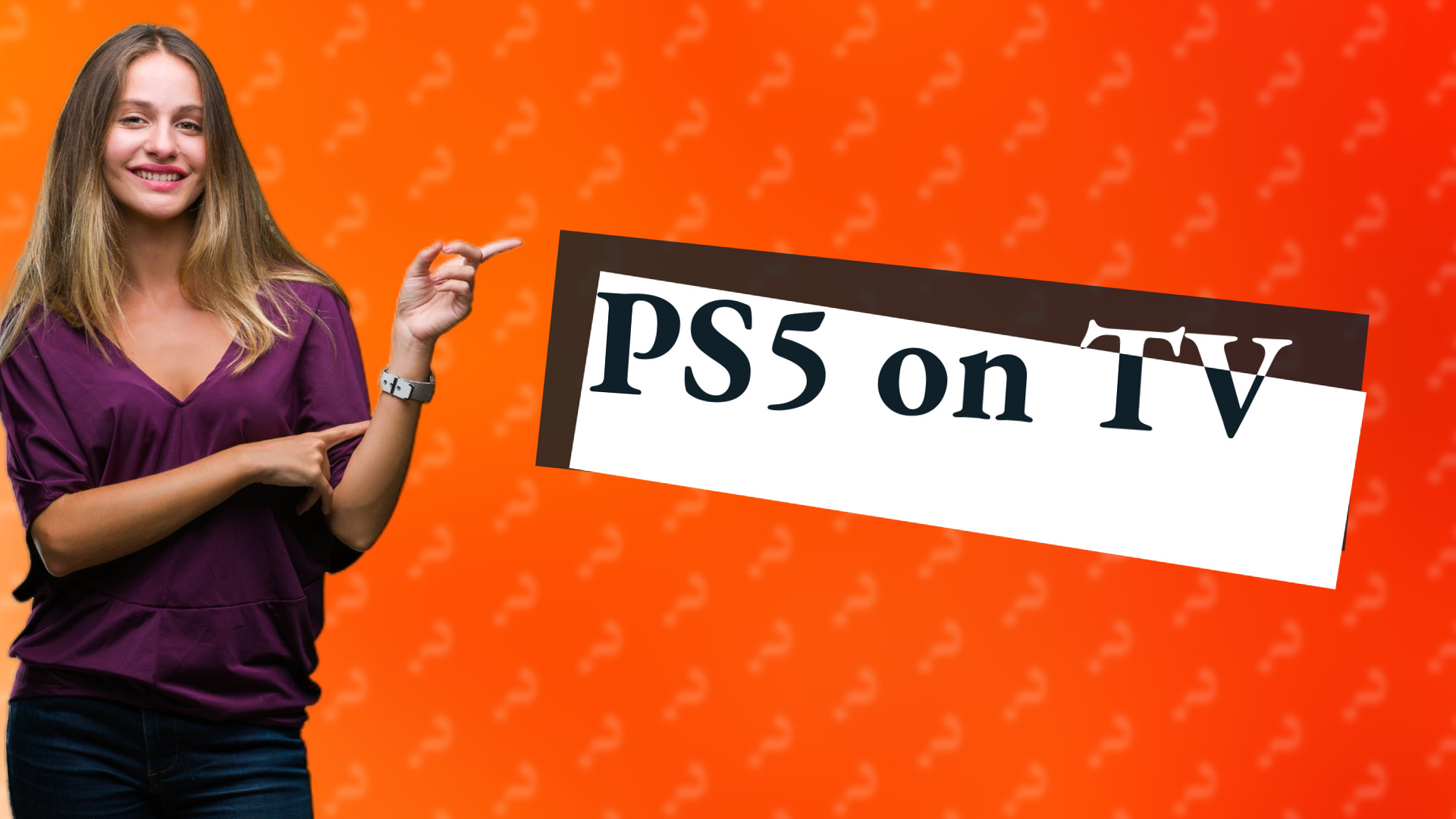 PS5 on TV