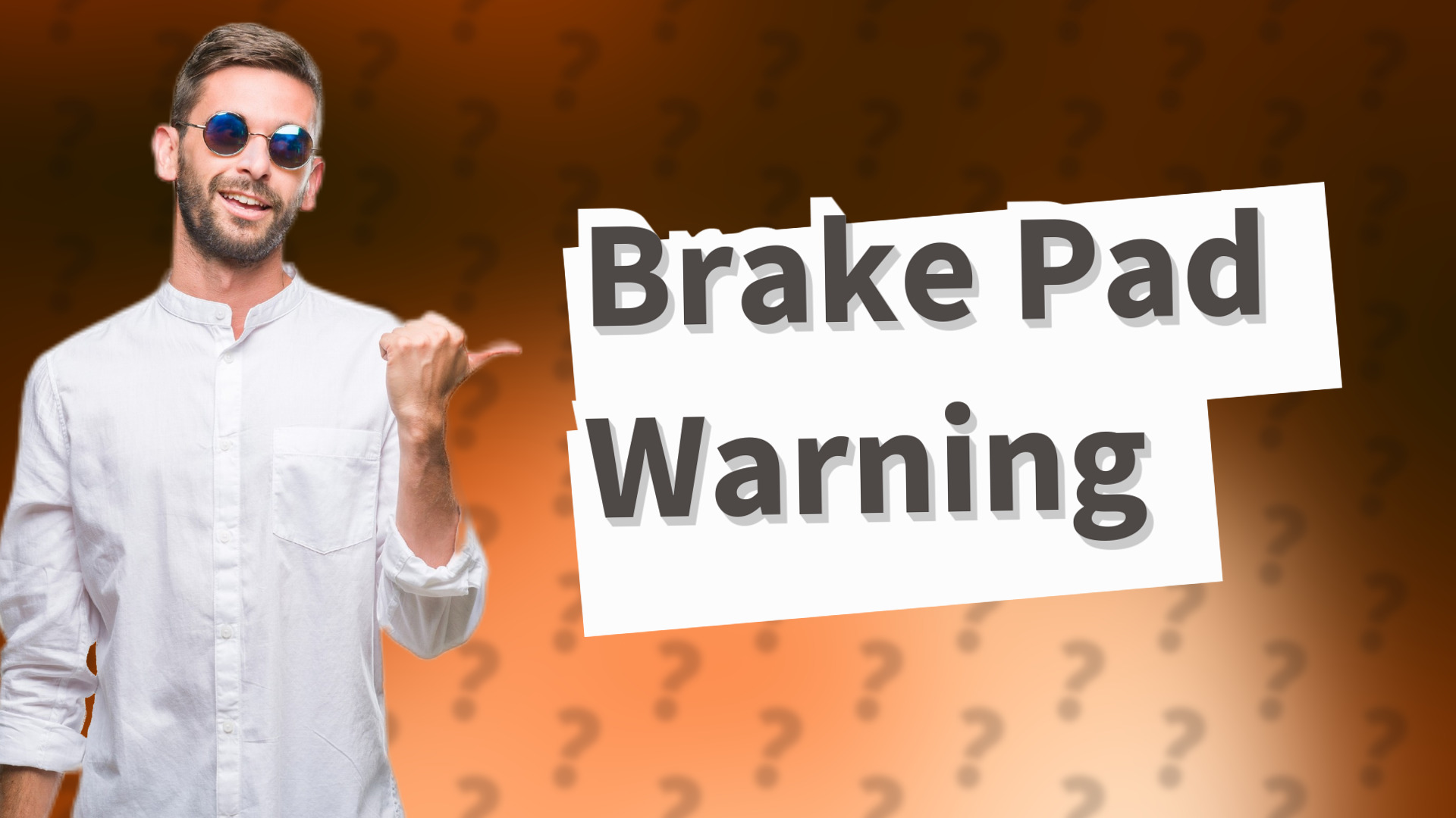 Brake Pad Warning