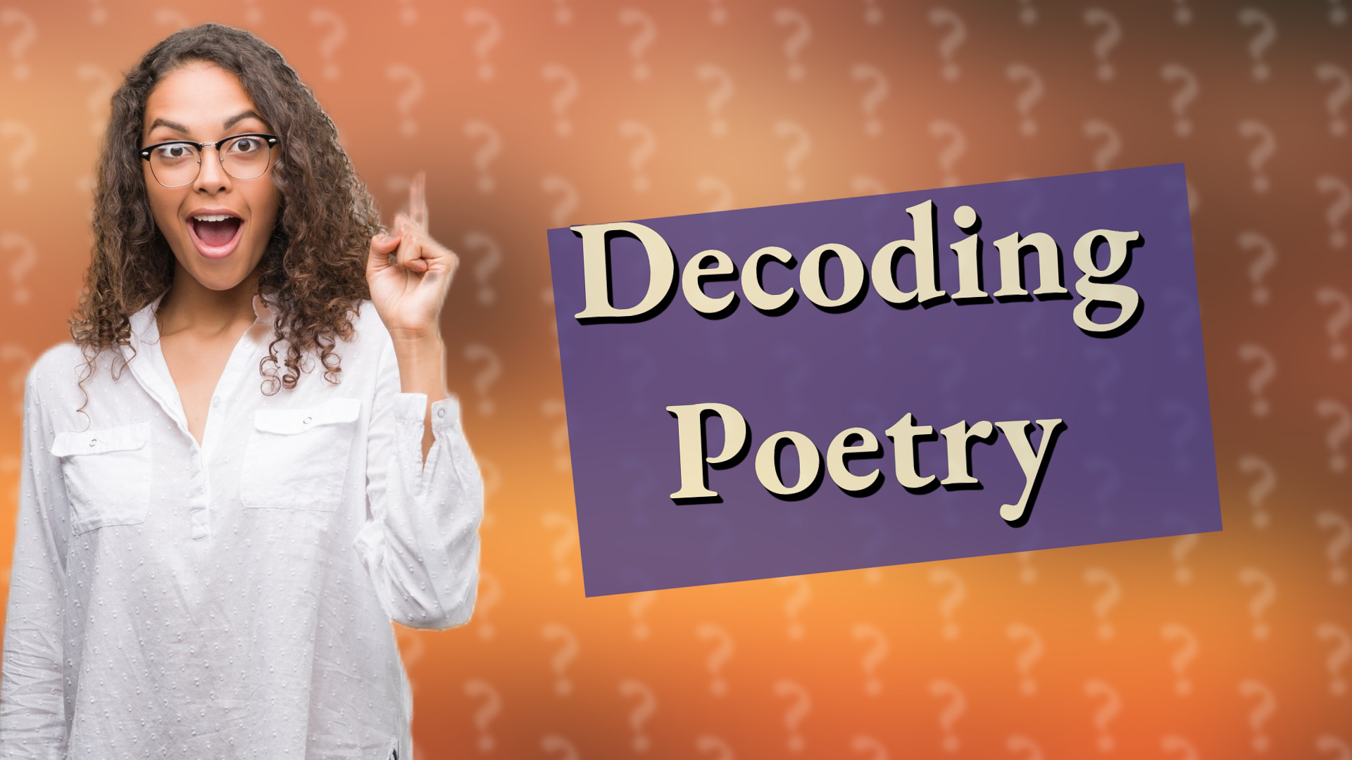 Decoding Poetry