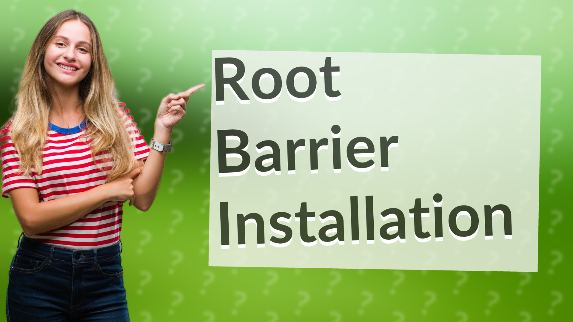 Root Barrier Installation