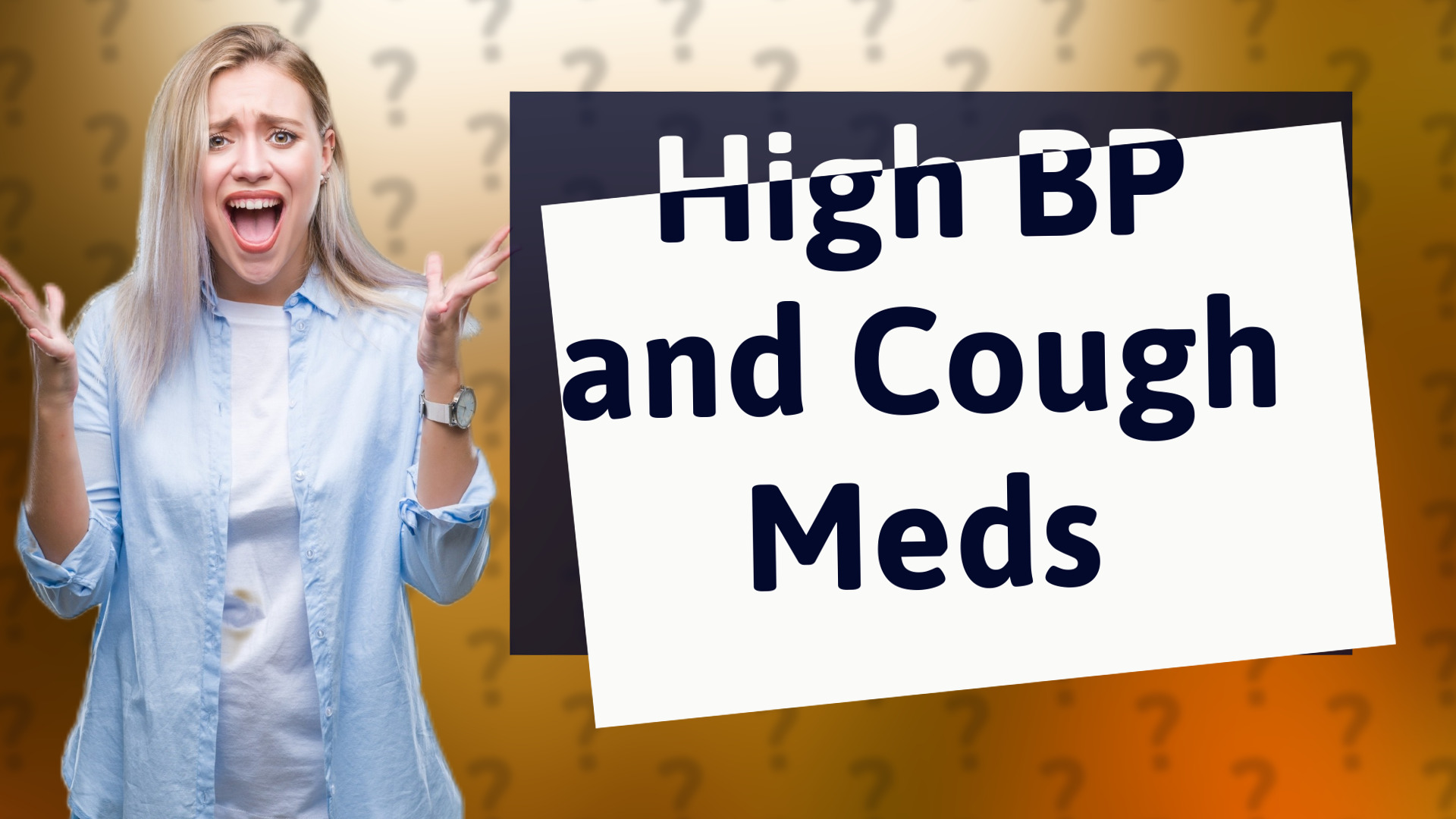 High BP and Cough Meds
