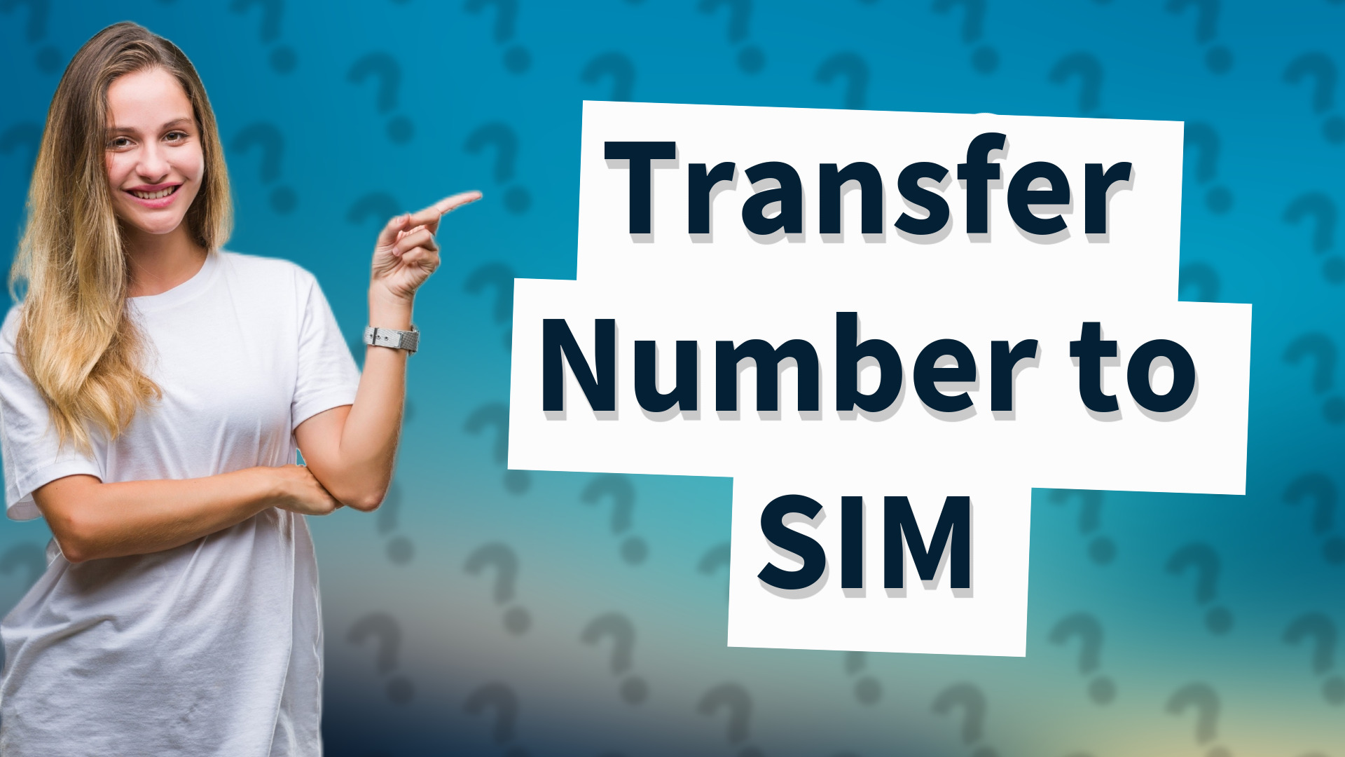 Transfer Number to SIM