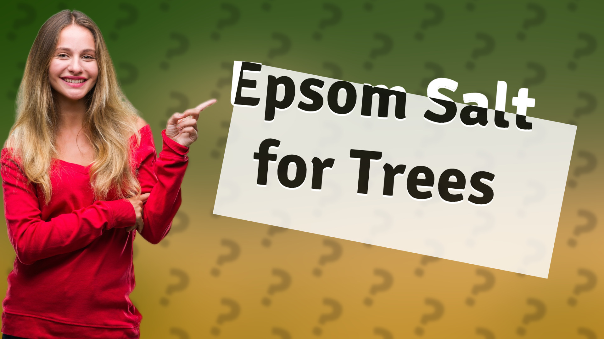 Epsom Salt for Trees