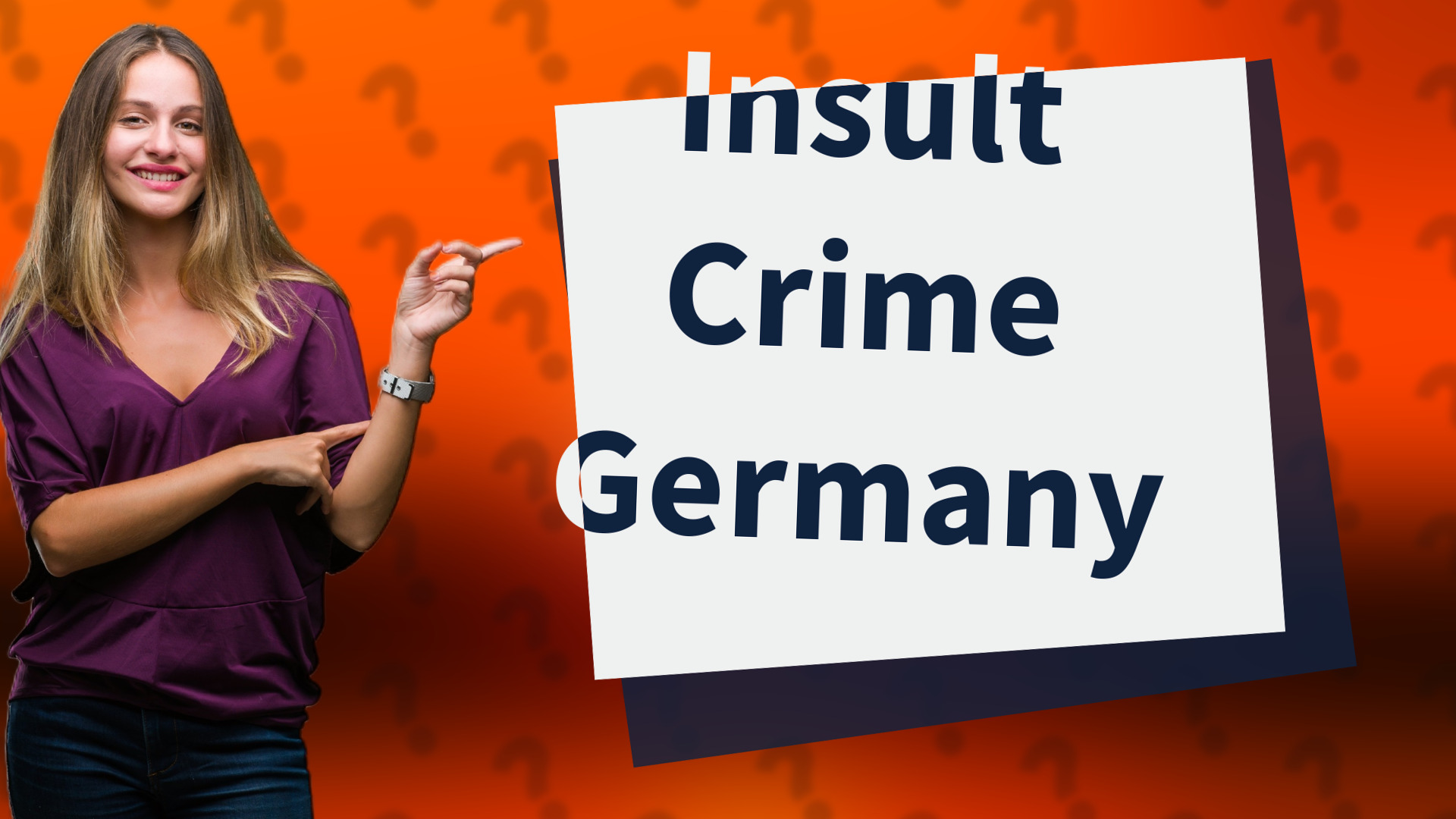 Insult Crime Germany