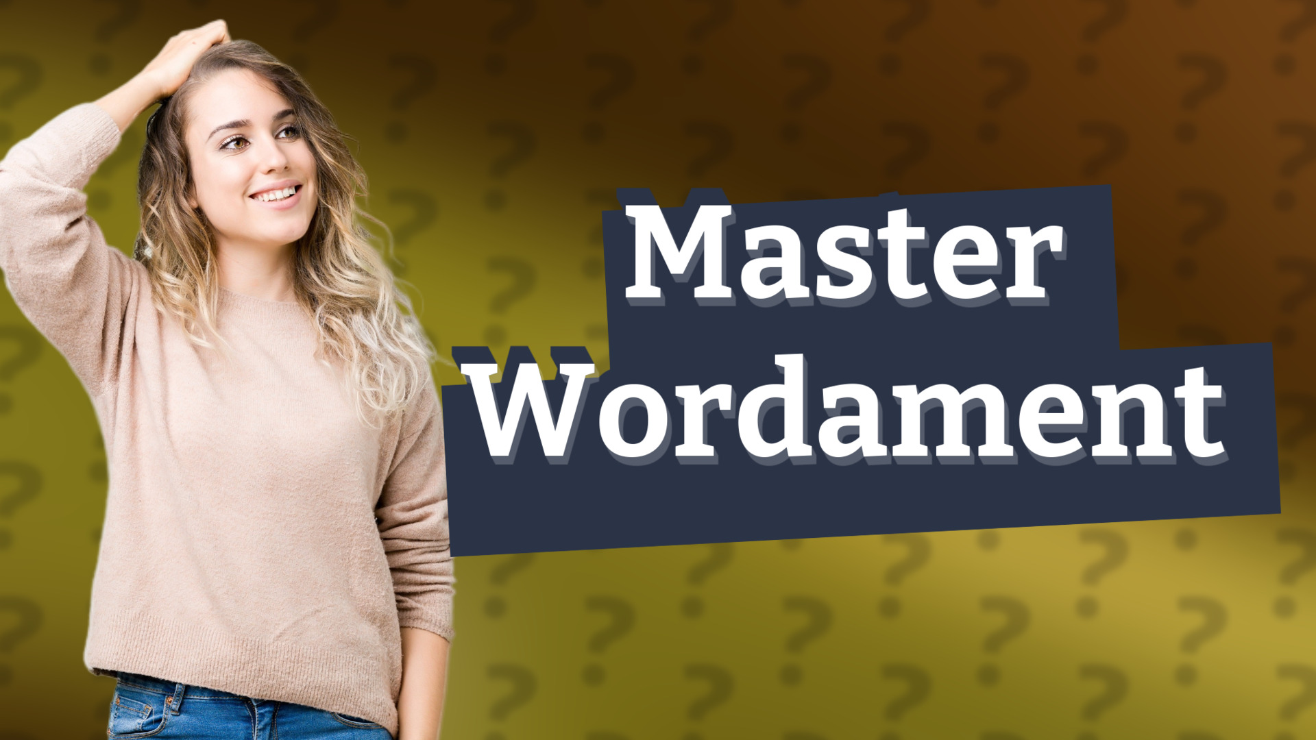 Master Wordament
