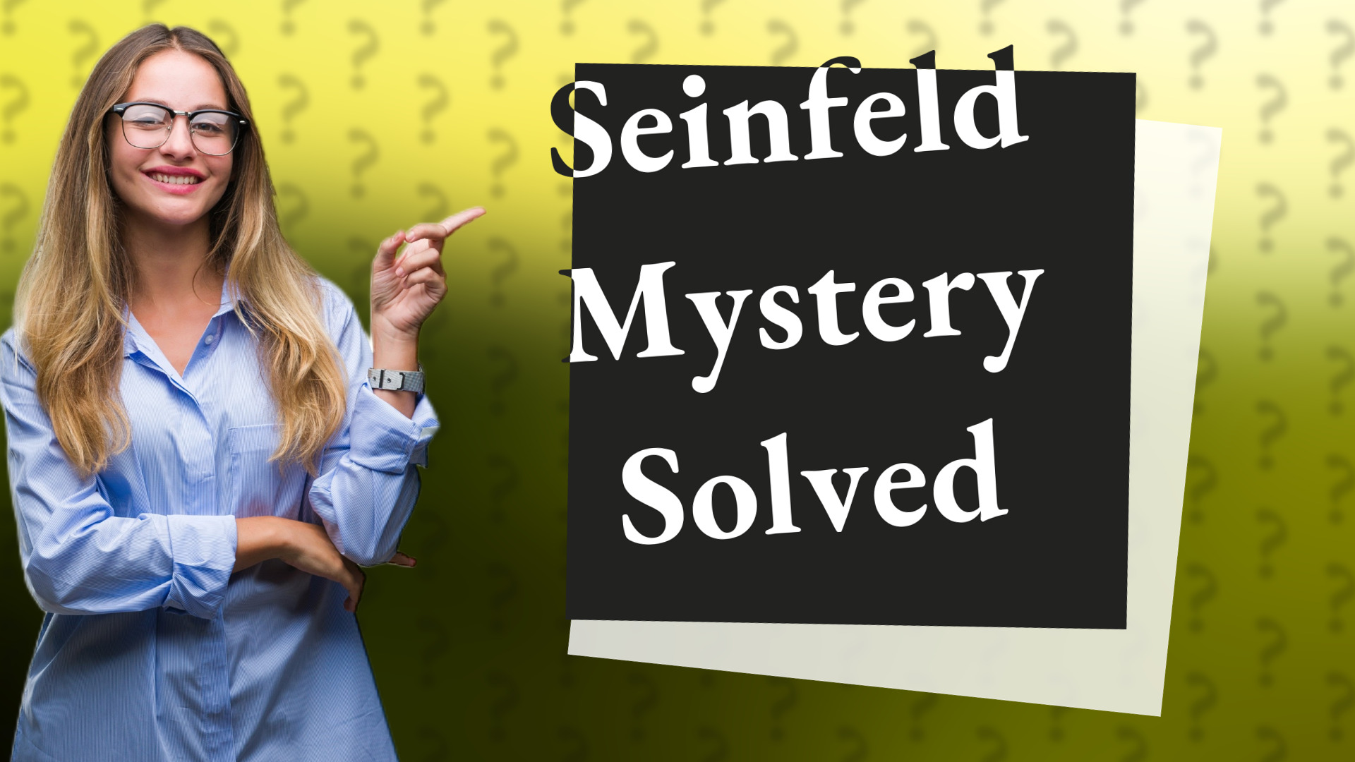 Seinfeld Mystery Solved