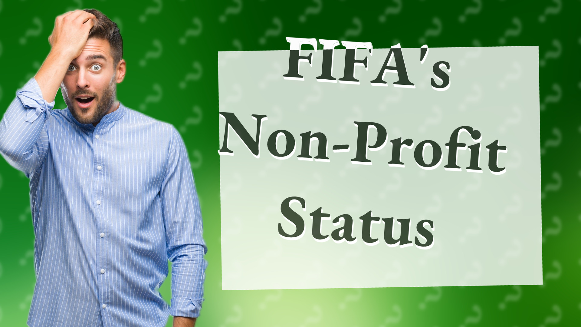 FIFA's Non-Profit Status