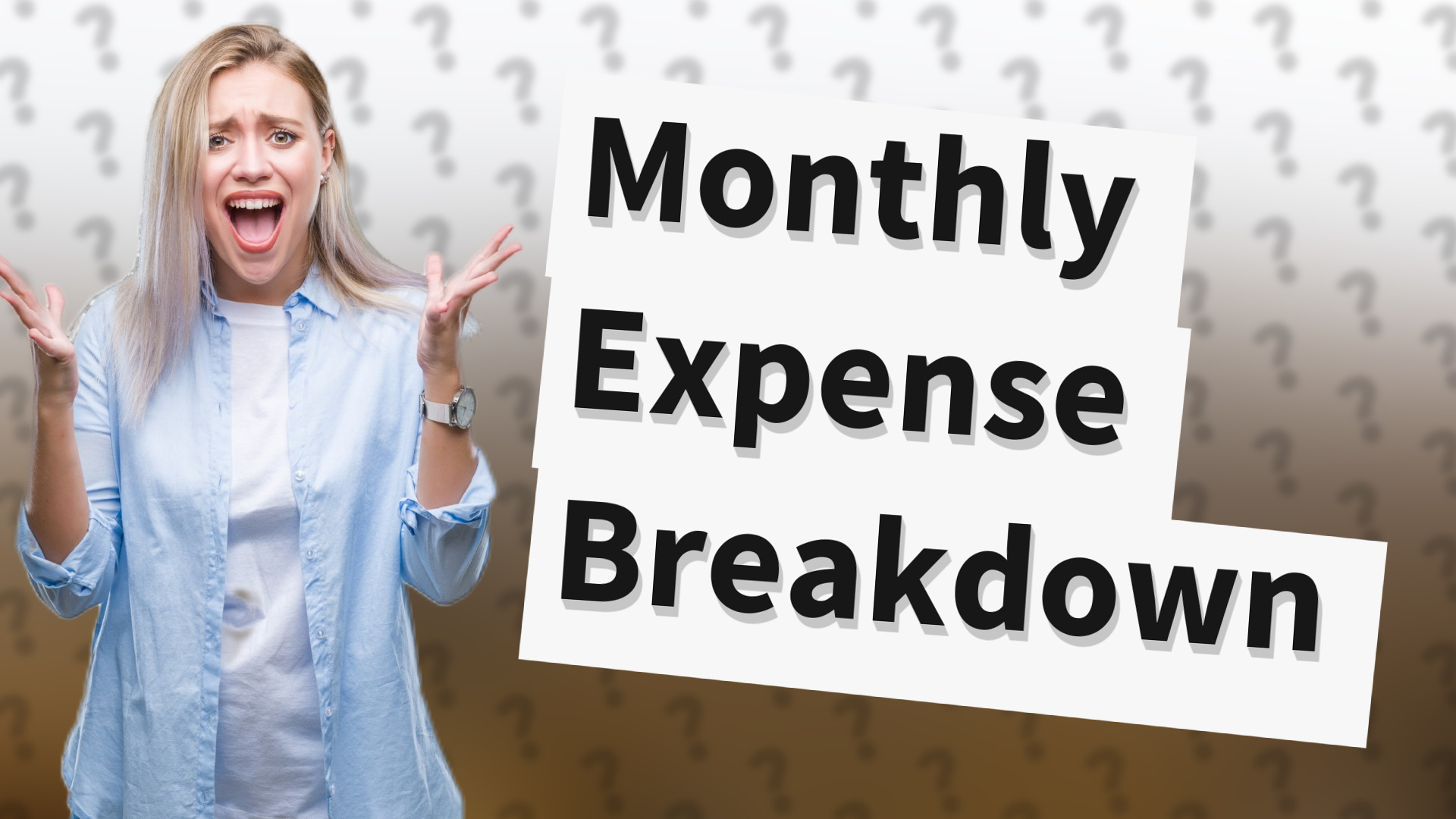 Monthly Expense Breakdown