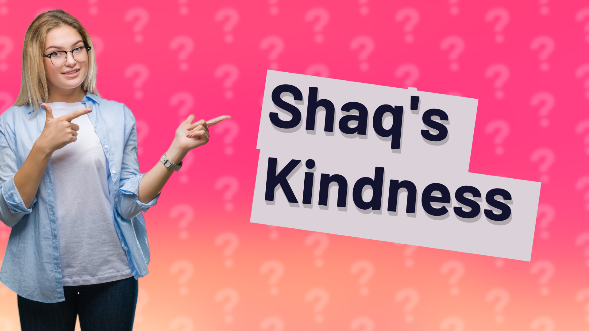 Shaq's Kindness