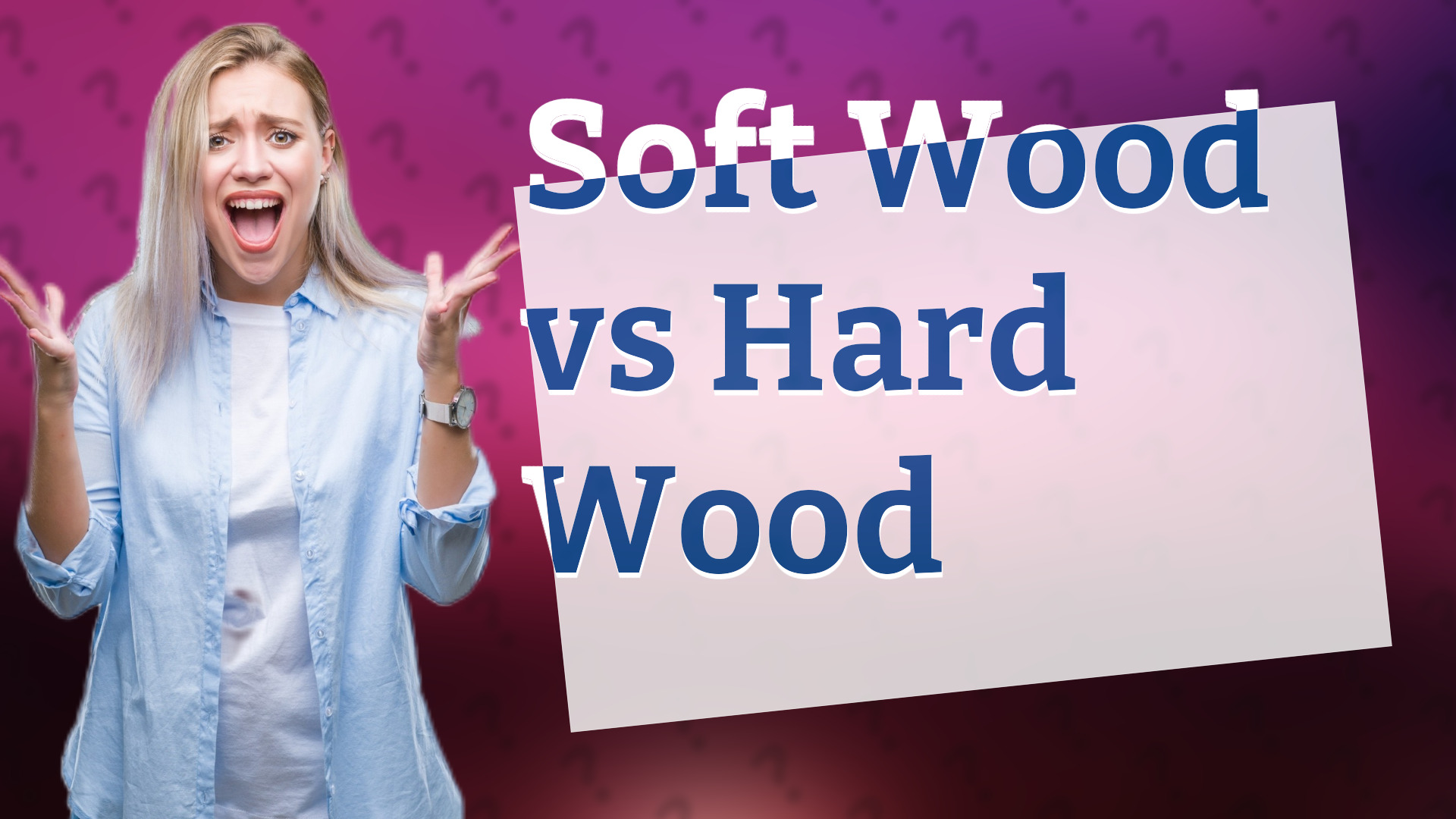 Soft Wood vs Hard Wood