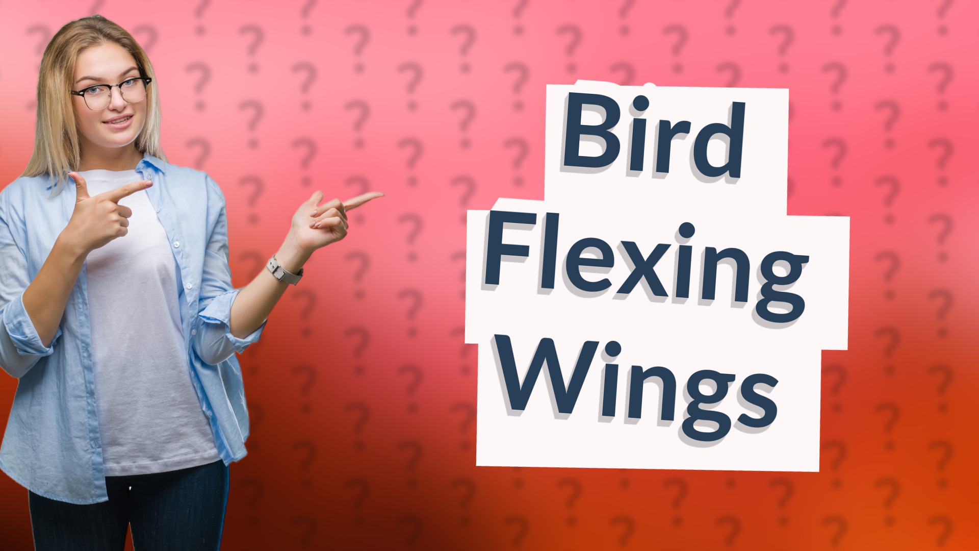 Bird Flexing Wings