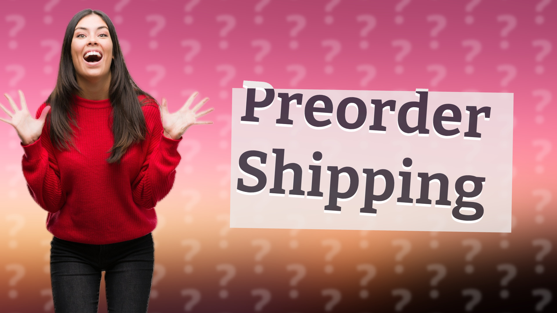 Preorder Shipping