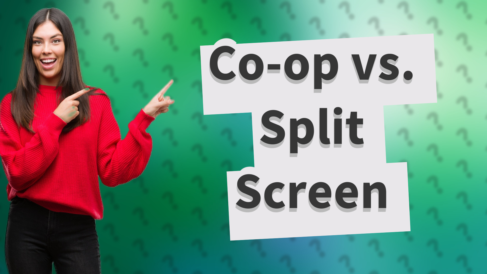 Co-op vs. Split Screen