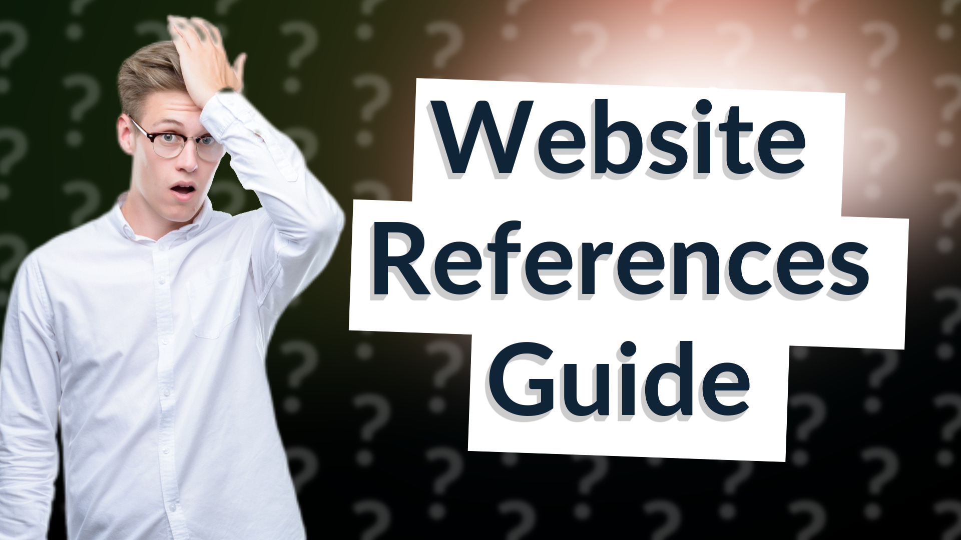 Website References Guide